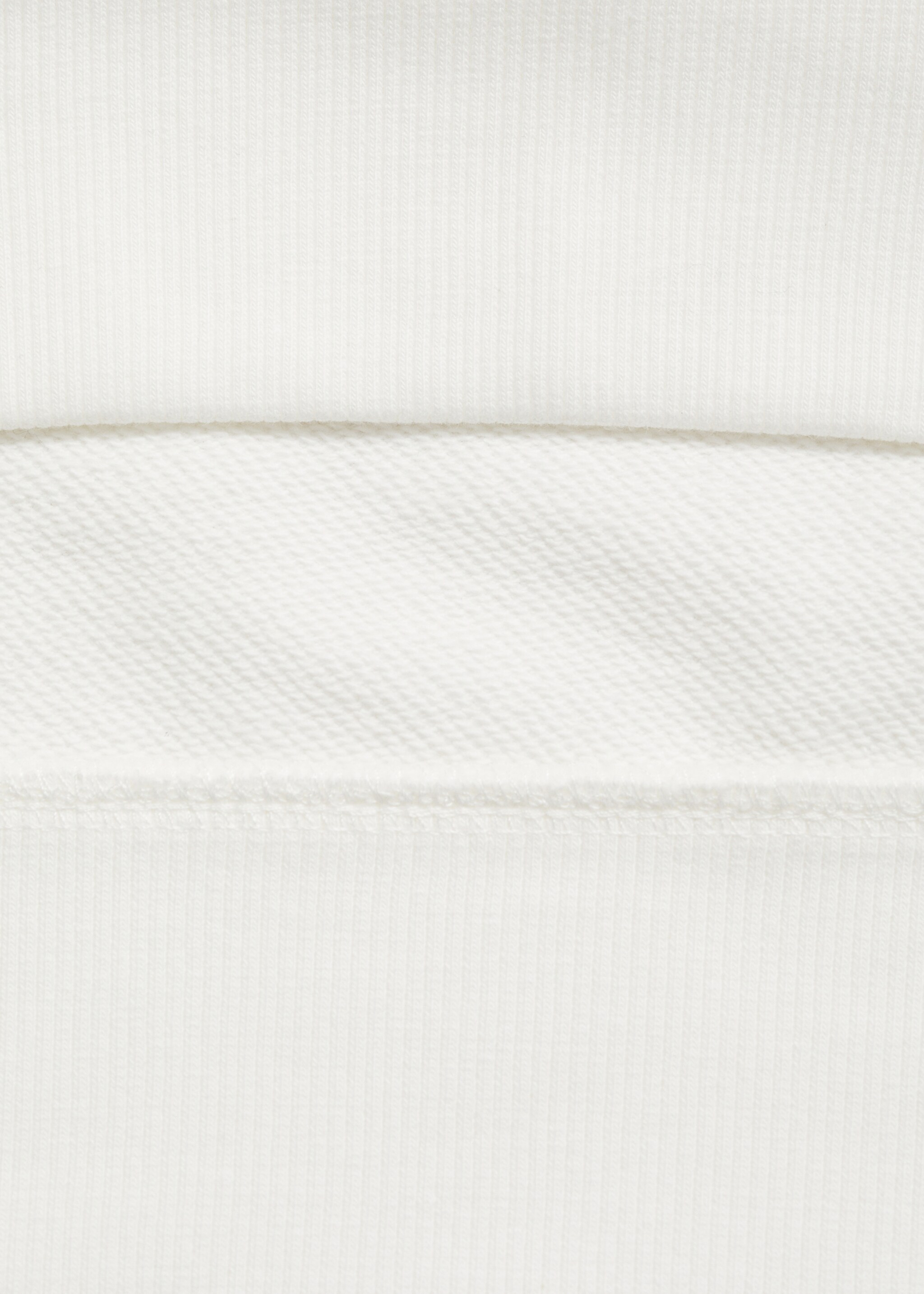 Baumwoll-Sweatshirt mit Aufschrift - Detail des Artikels 0, Cremeweiß. Ref: 87034793-00.