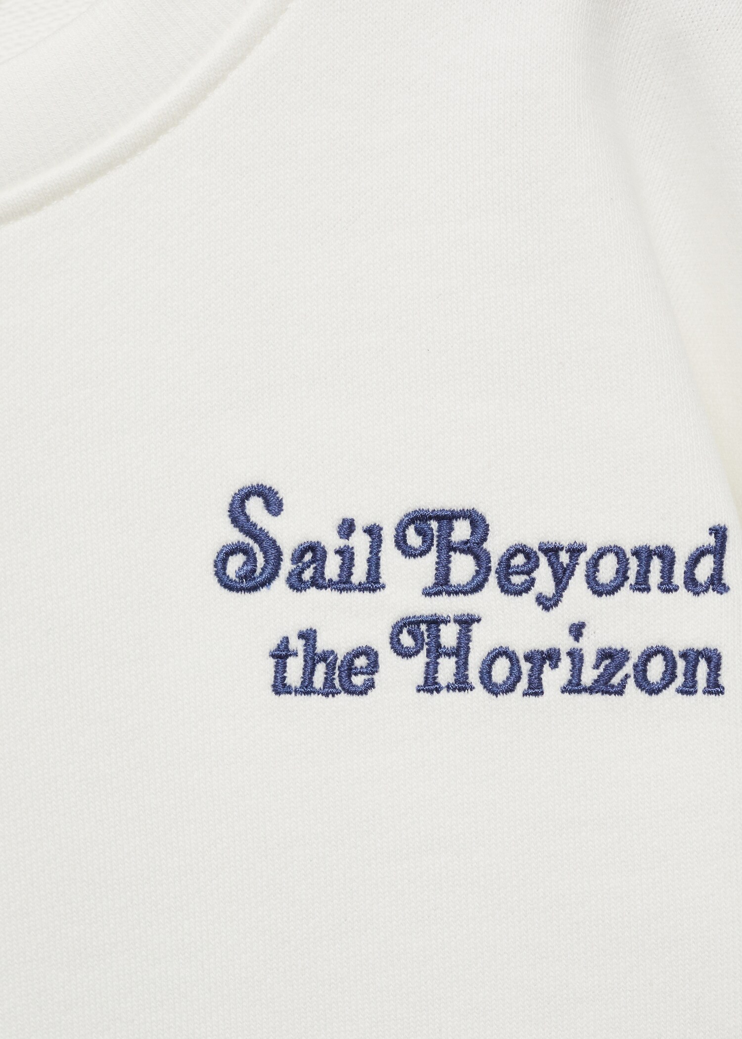 Baumwoll-Sweatshirt mit Aufschrift - Detail des Artikels 8