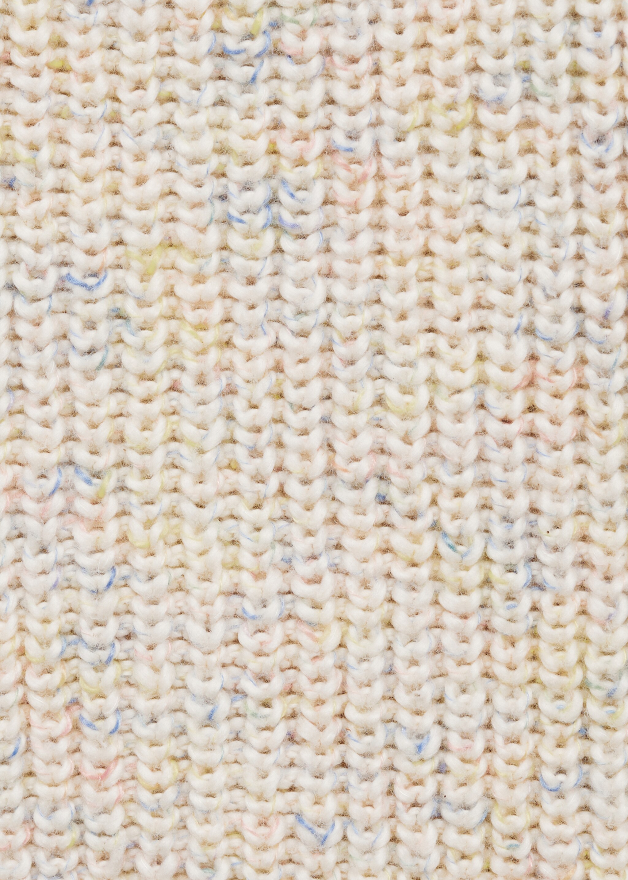 Flecked knit cardigan - Details of the article 0, Ecru. Ref: 87034797-00.