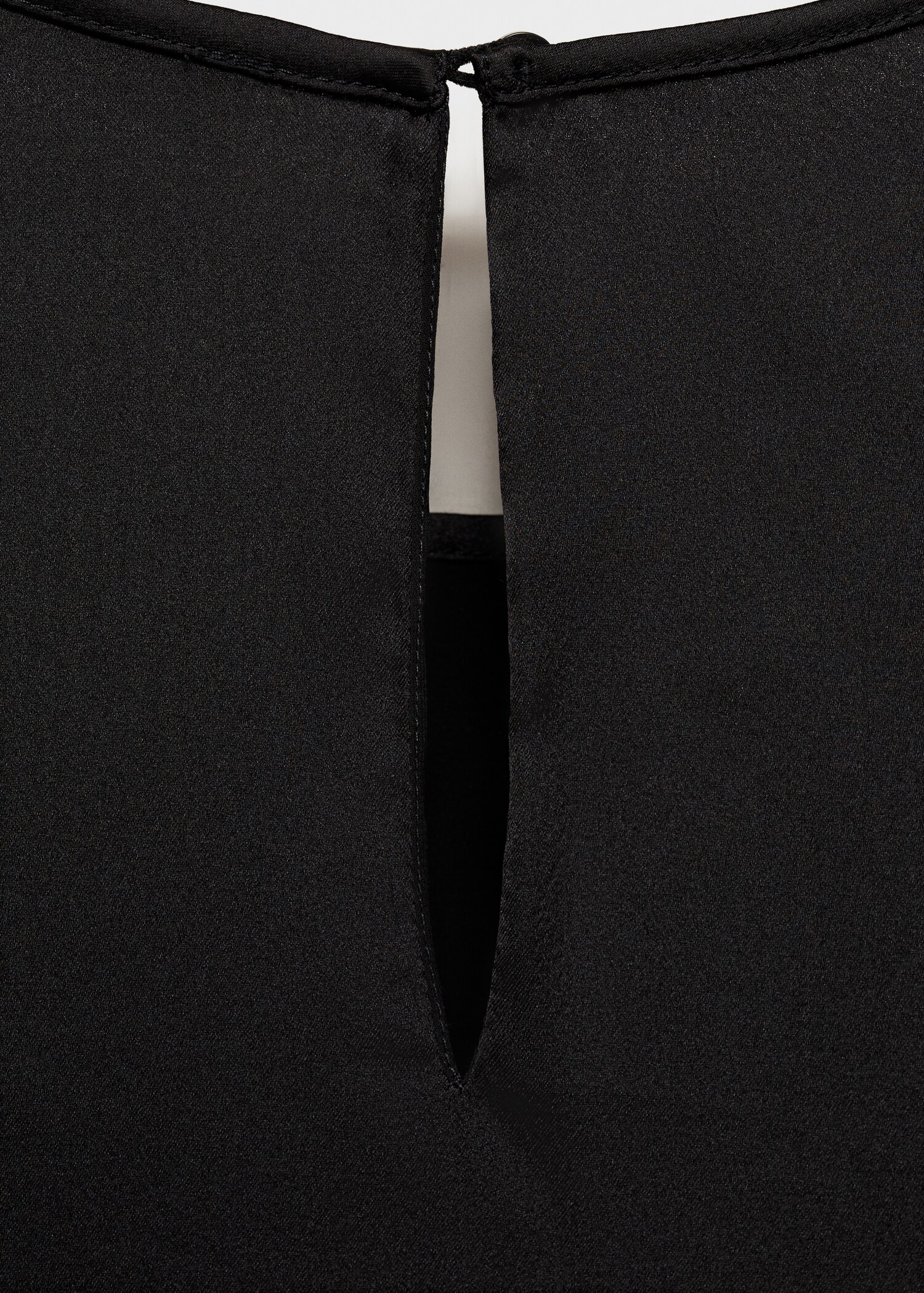 Satin maxi-flower dress - Details of the article 0