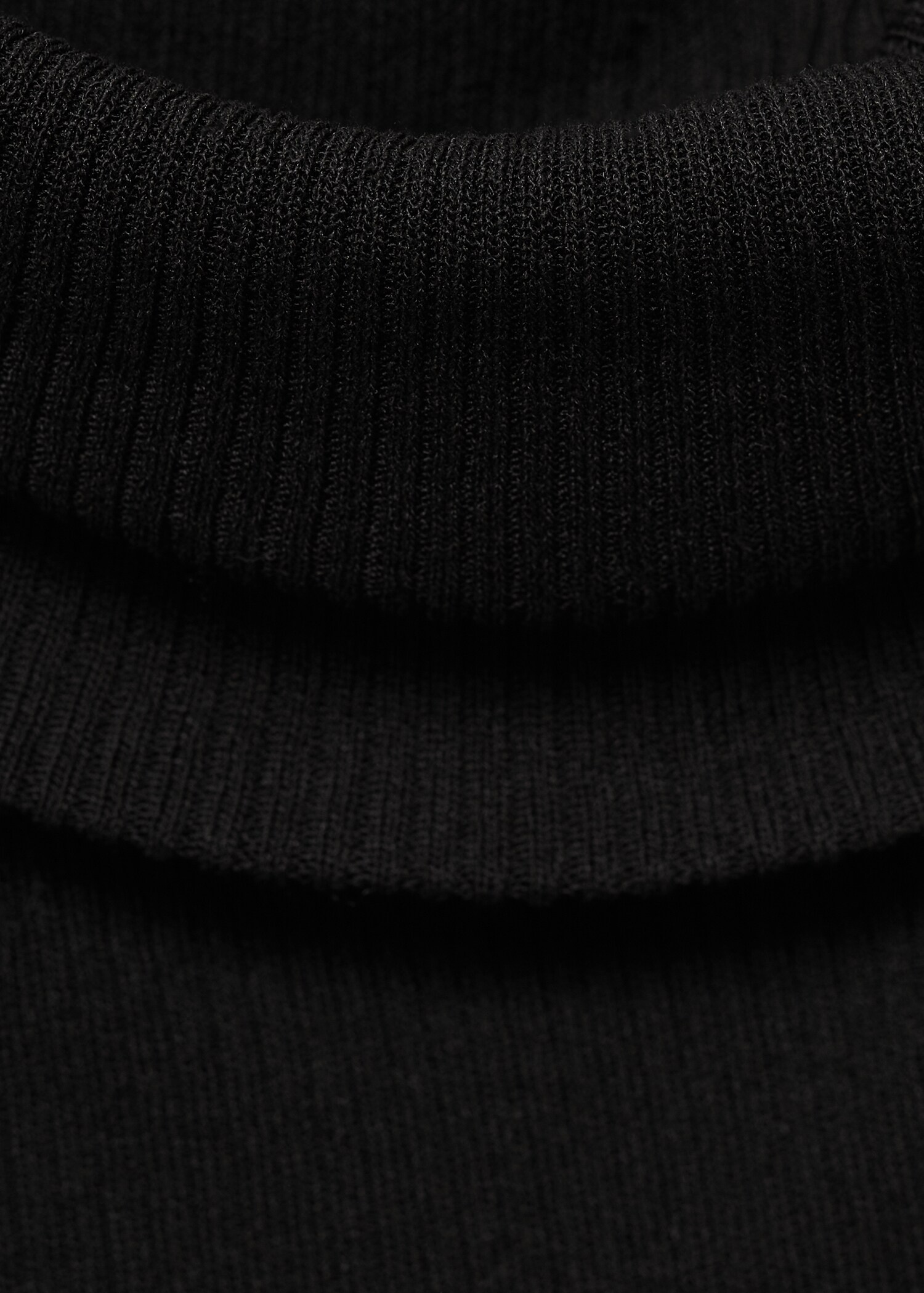 Off-the-shoulder dress in combined fabric - Details of the article 8