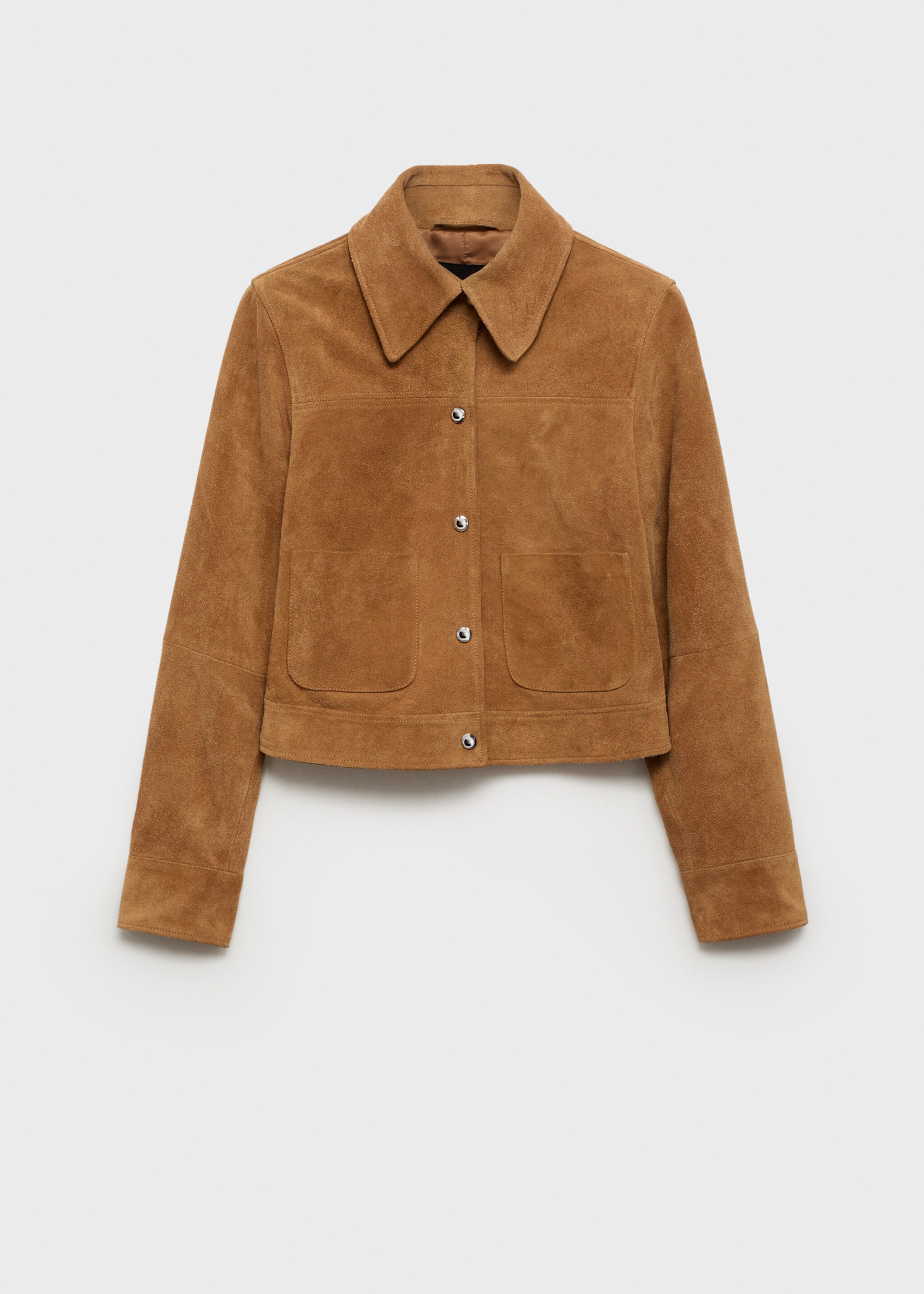 Suede leather jacket - Article without model, Medium Brown. Ref: 87034805-00.