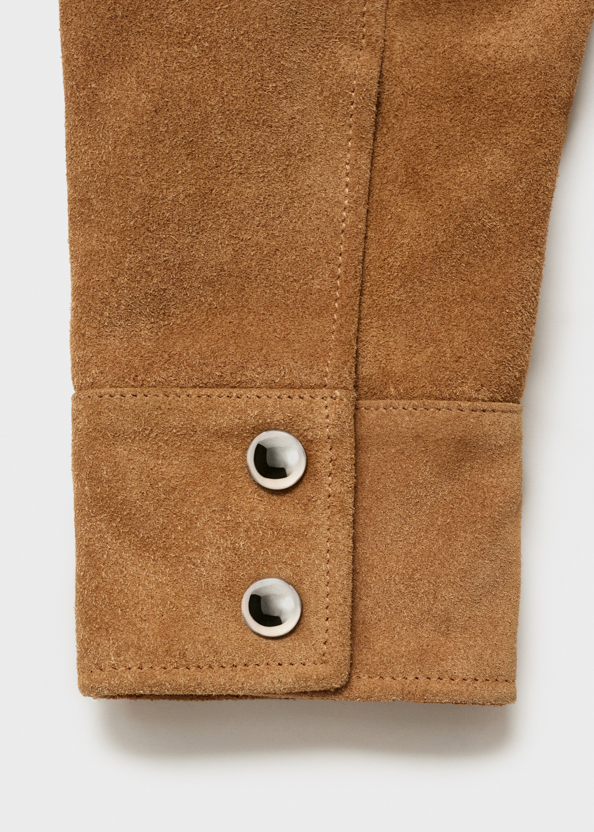 Suede leather jacket - Details of the article 0, Medium Brown. Ref: 87034805-00.