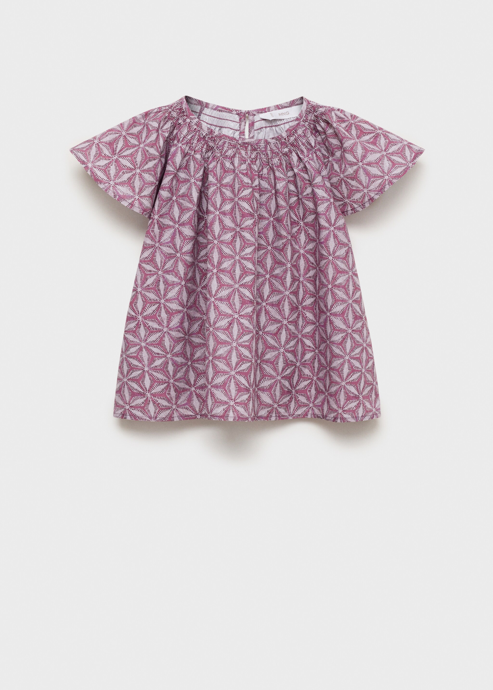 Blusa algodón estampada - Artículo sin modelo, Rosa. Ref: 87034808-00.