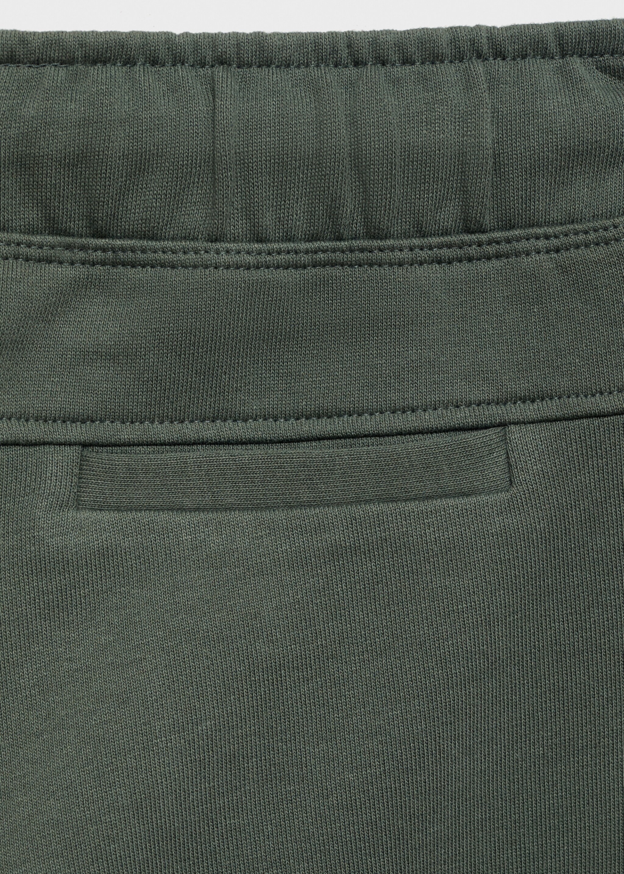 Cotton jogger-style trousers - Details of the article 0, Forest Green. Ref: 87035137-00.