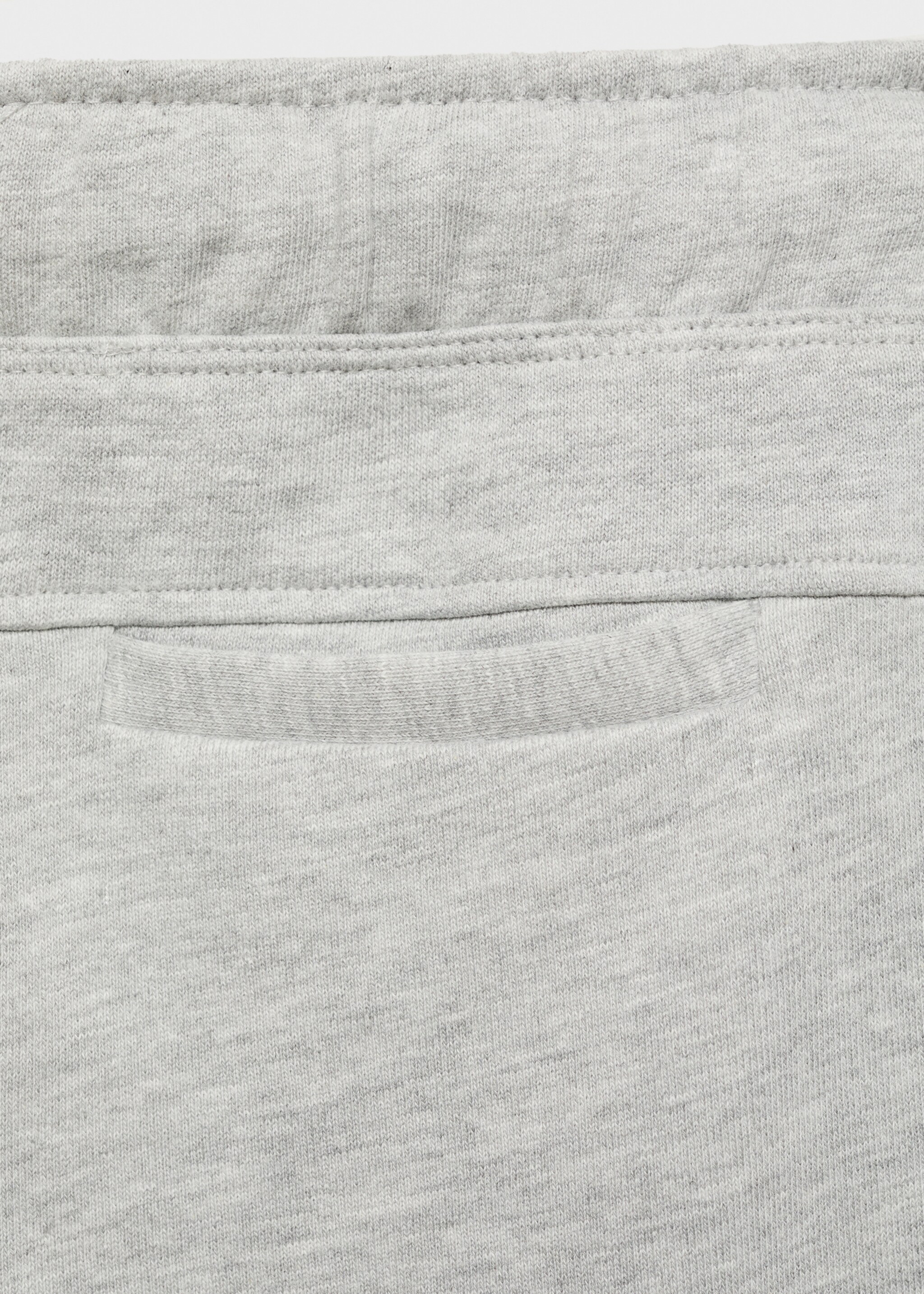 Cotton jogger-style trousers - Details of the article 0, Medium Heather Grey. Ref: 87035137-00.
