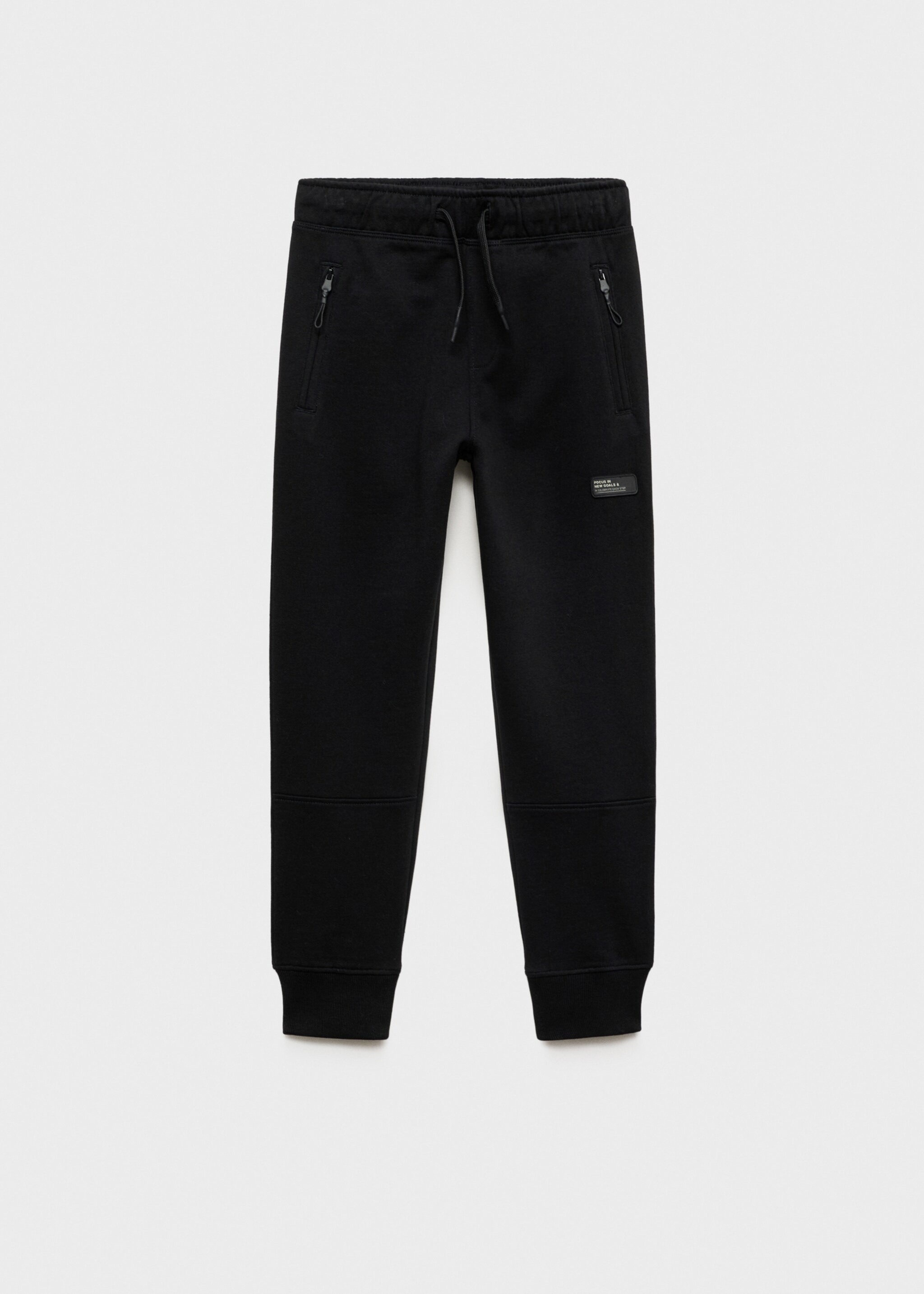 Cotton jogger-style trousers - Article without model, Black. Ref: 87035137-00.