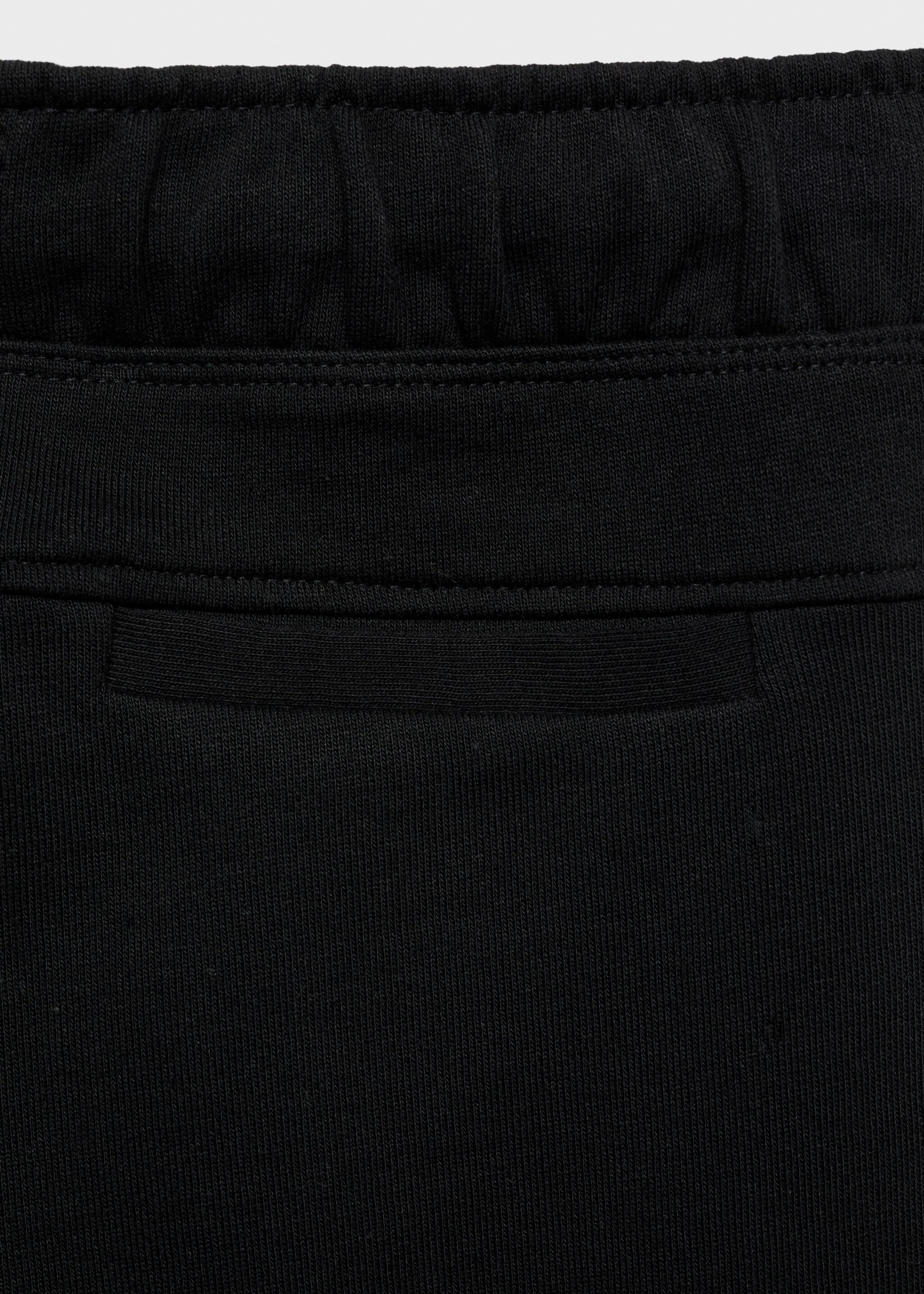 Cotton jogger-style trousers - Details of the article 0, Black. Ref: 87035137-00.