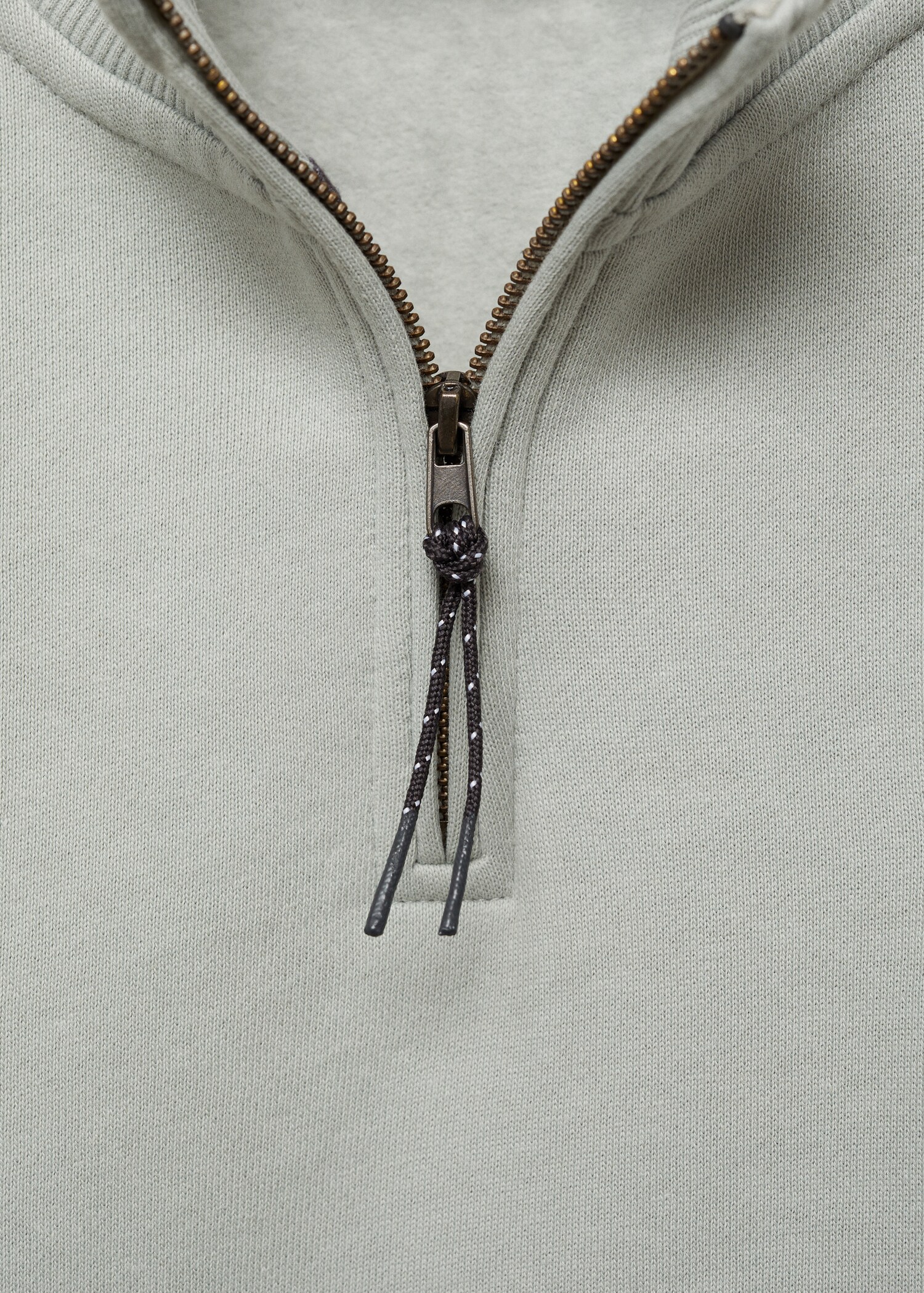 Baumwoll-Sweatshirt mit Reißverschluss - Detail des Artikels 8