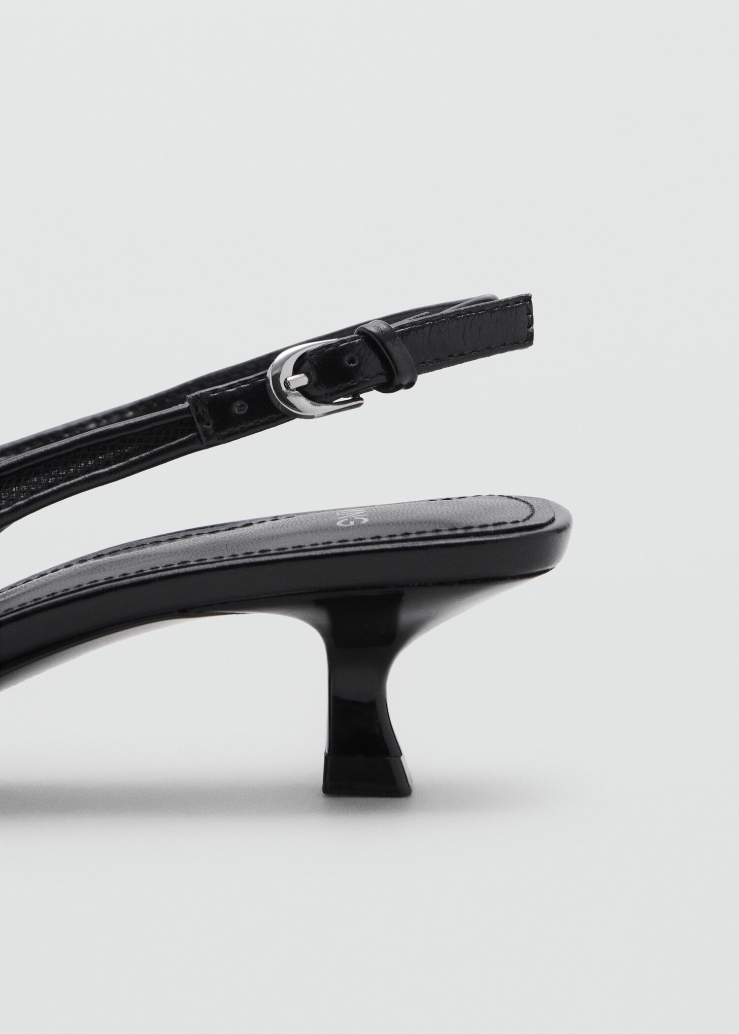 Chaussures talon kitten heel en maille filet paillettes brodées - Détail de l'article 2