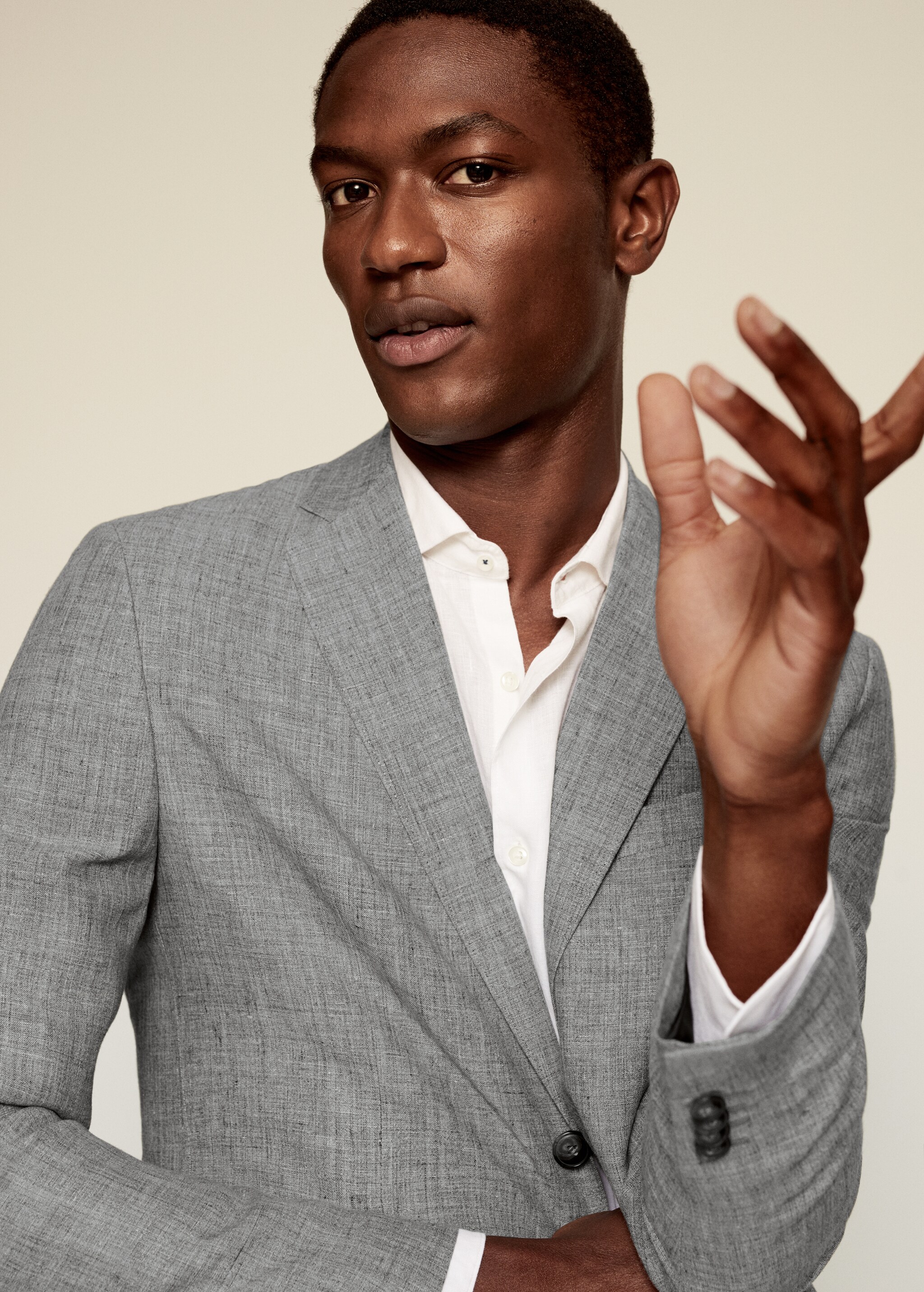 Veste de costume slim fit lin - Détail de l'article 1