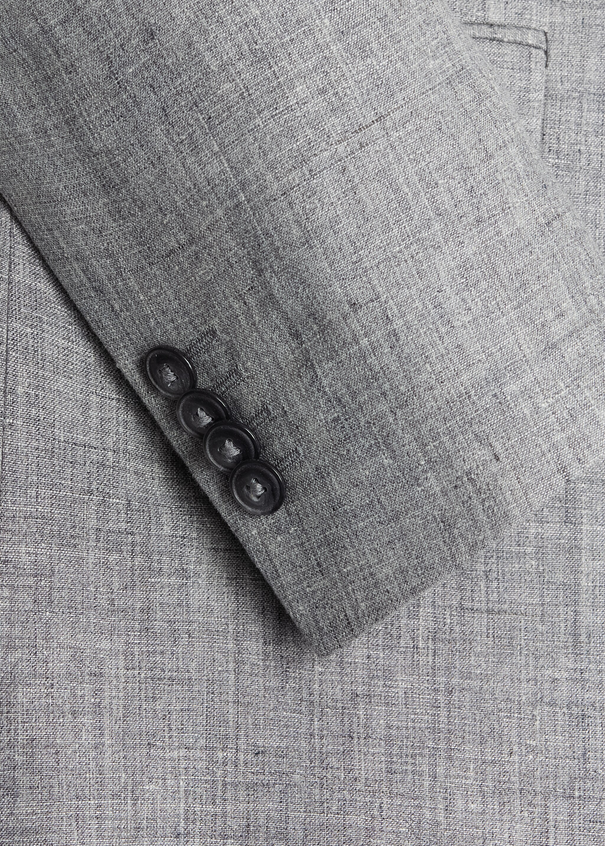 Veste de costume slim fit lin - Détail de l'article 8