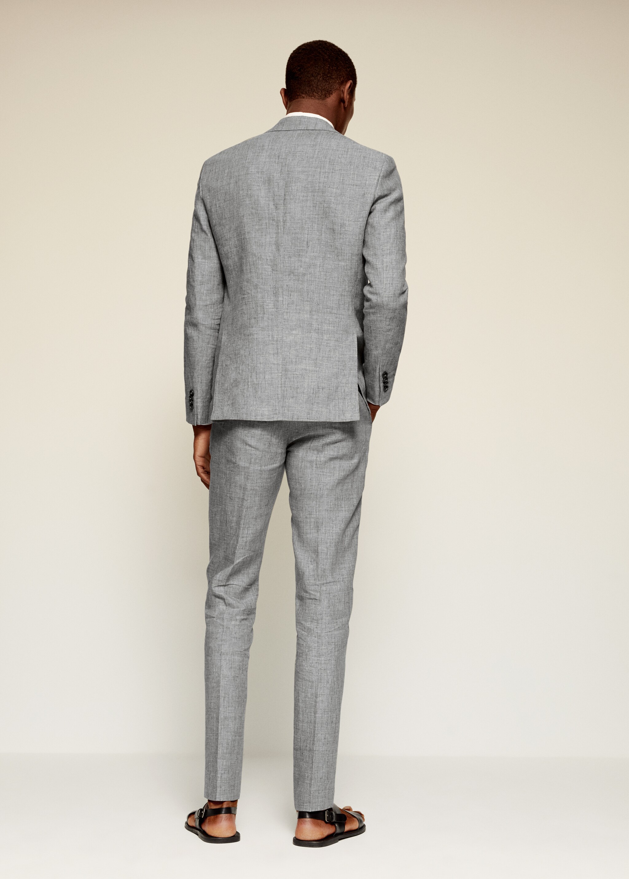 Veste de costume slim fit lin - Verso de l’article