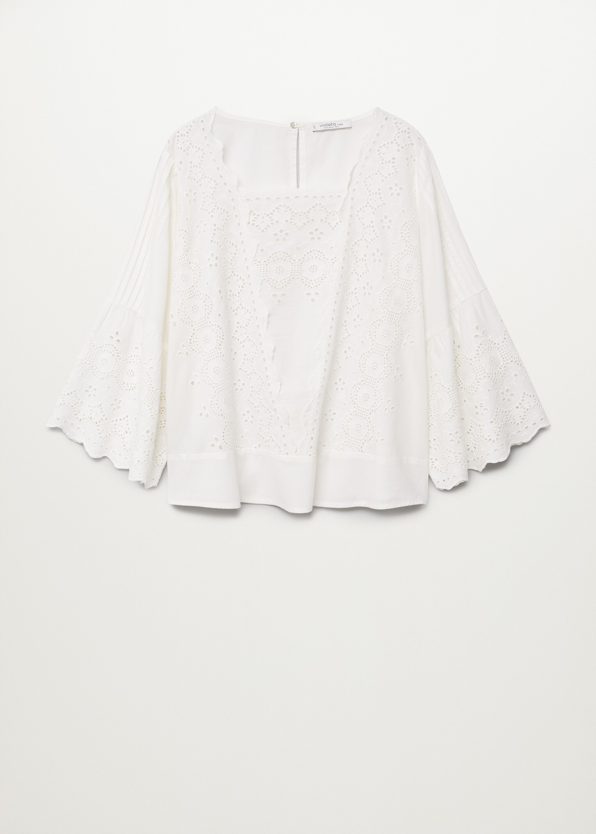 Openwork cotton blouse - Article without model