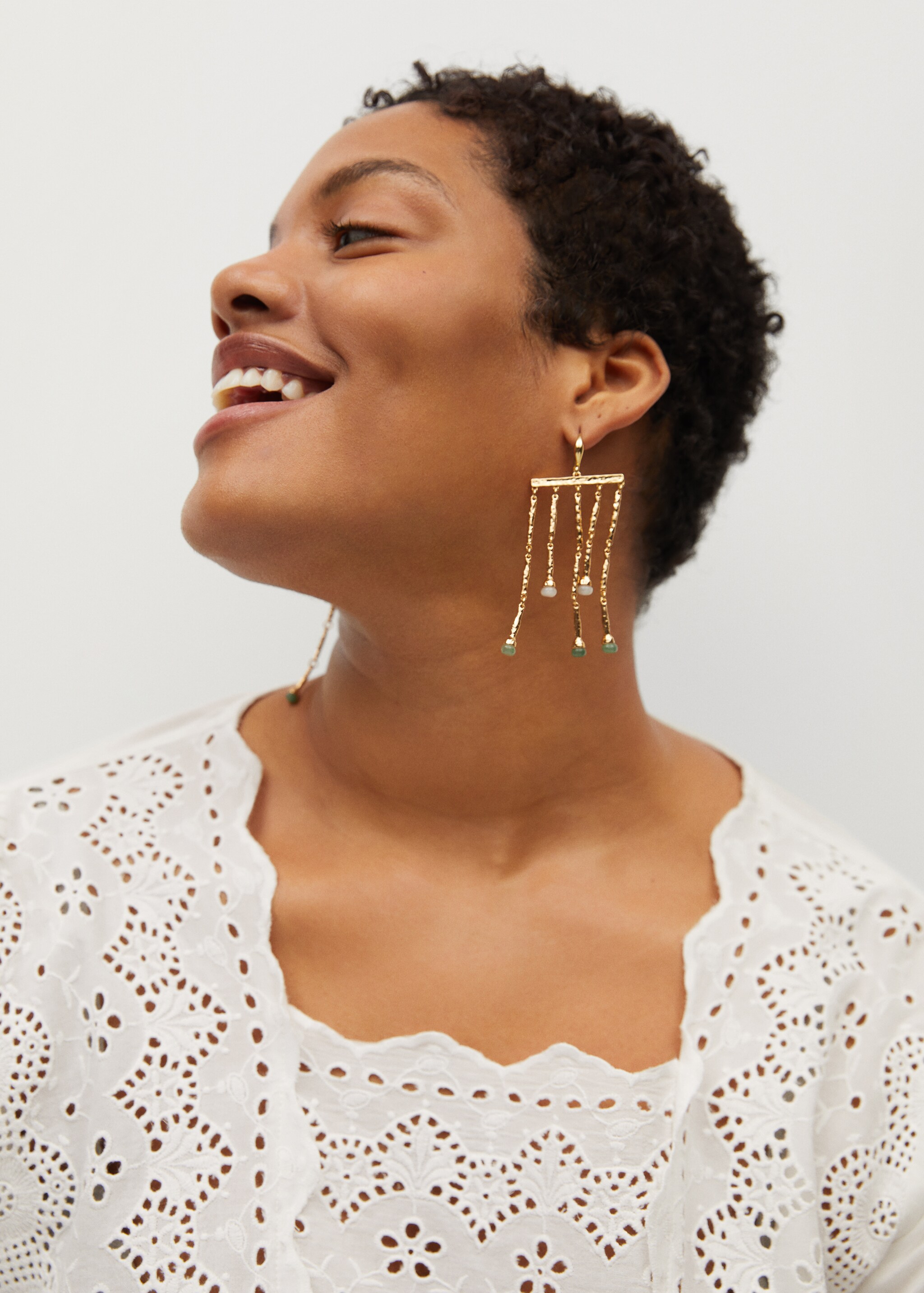 Openwork cotton blouse - Details of the article 1