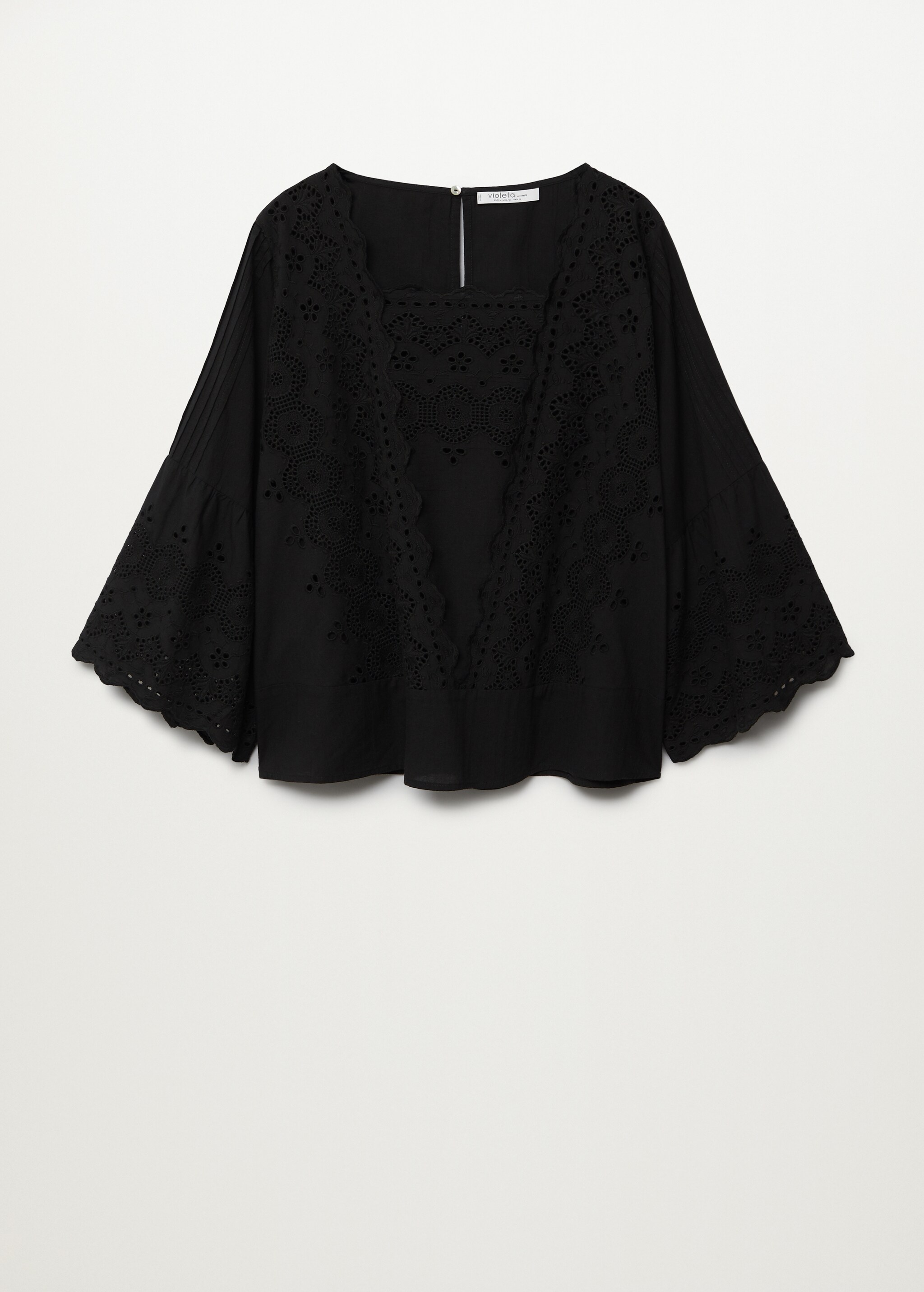 Openwork cotton blouse - Article without model