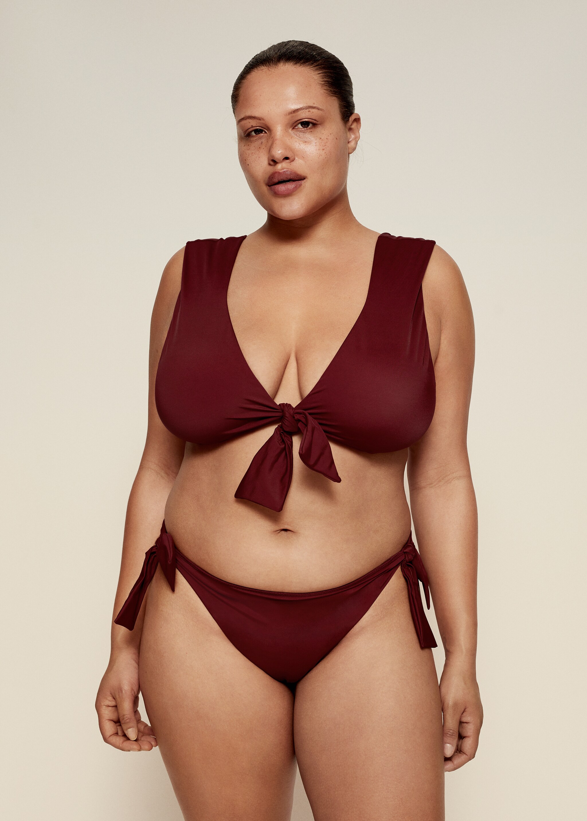 Tie bikini bottom - Medium plane
