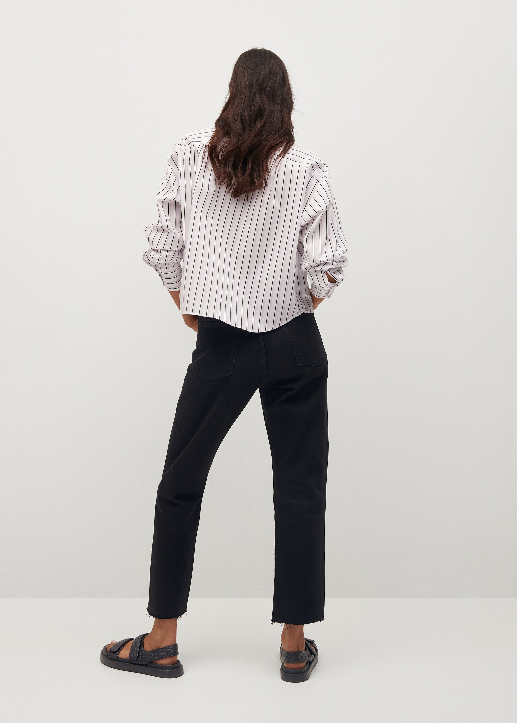 Camisa algodón crop - Reverso del artículo