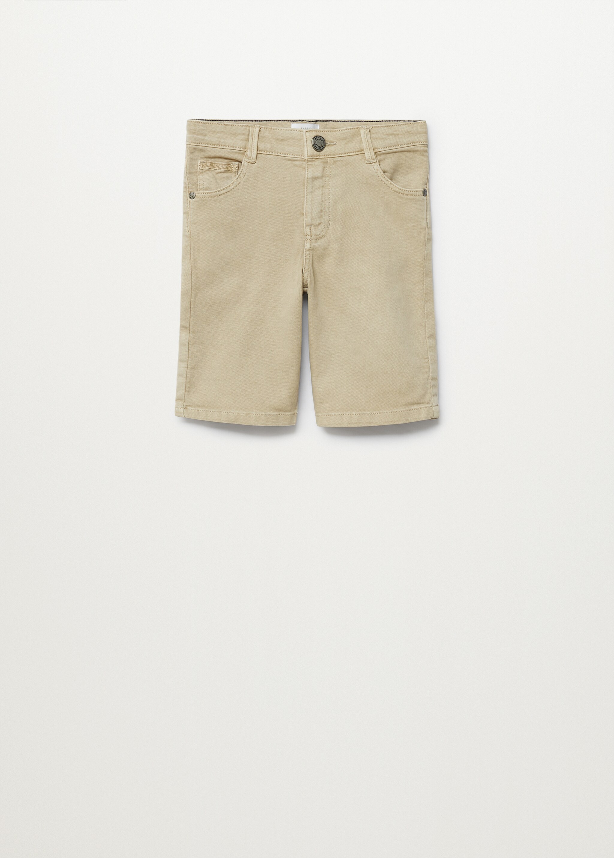 Straight cotton Bermuda shorts - Article without model