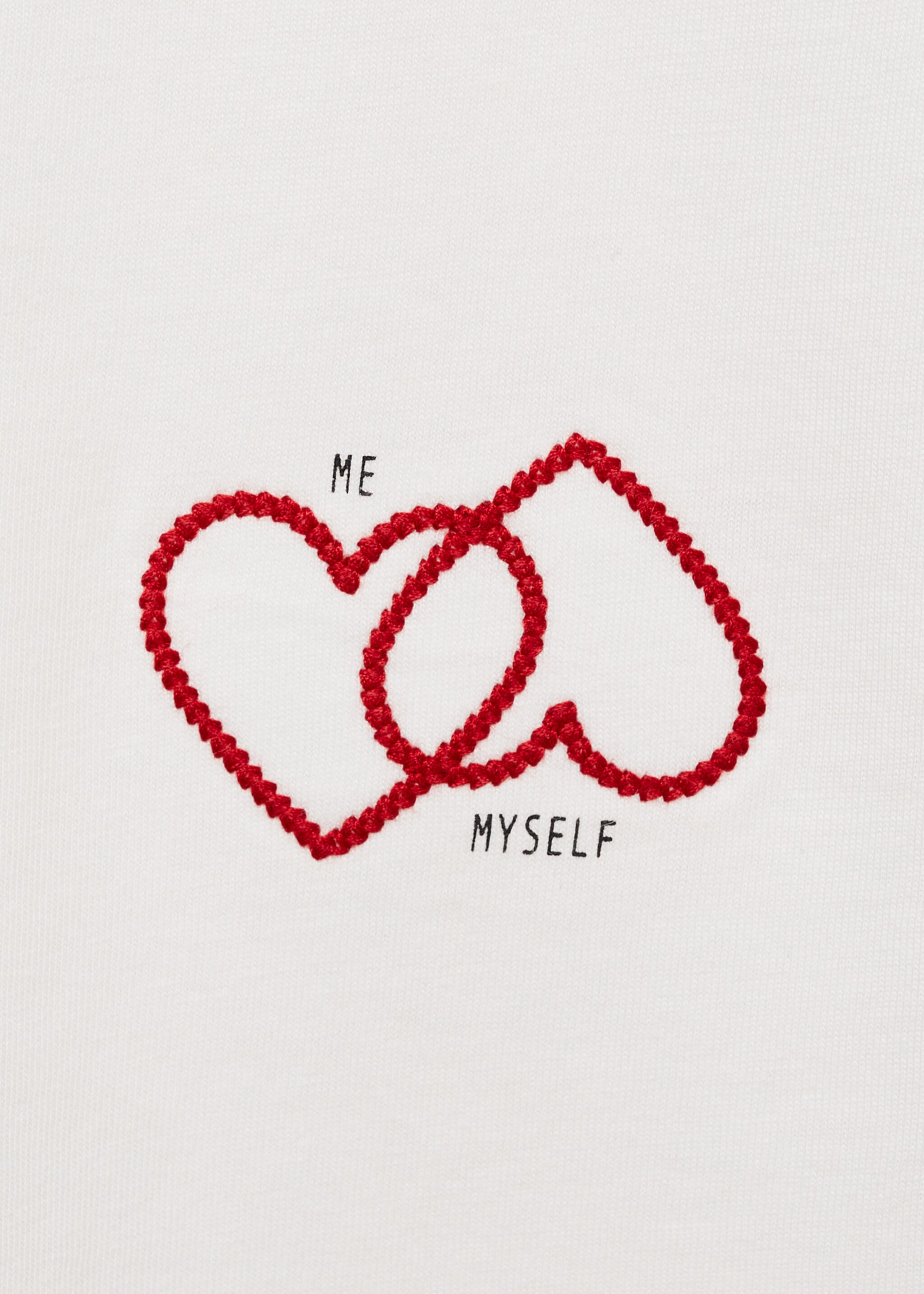 Μπλουζάκι τύπωμα καρδιές - Λεπτομέρεια του προϊόντος 8, Υπόλευκο. Ref: 87035731-00.