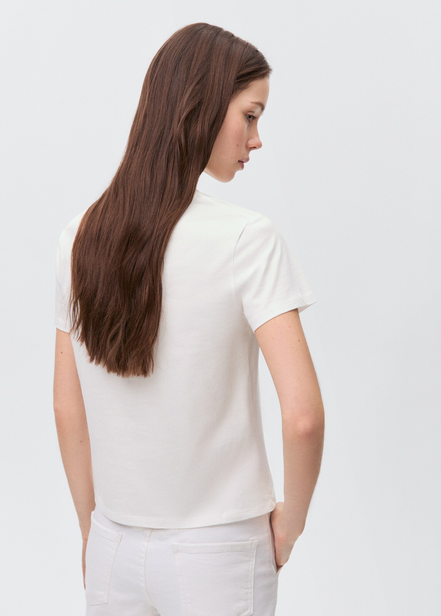 Μπλουζάκι τύπωμα καρδιές - Πίσω όψη προϊόντος