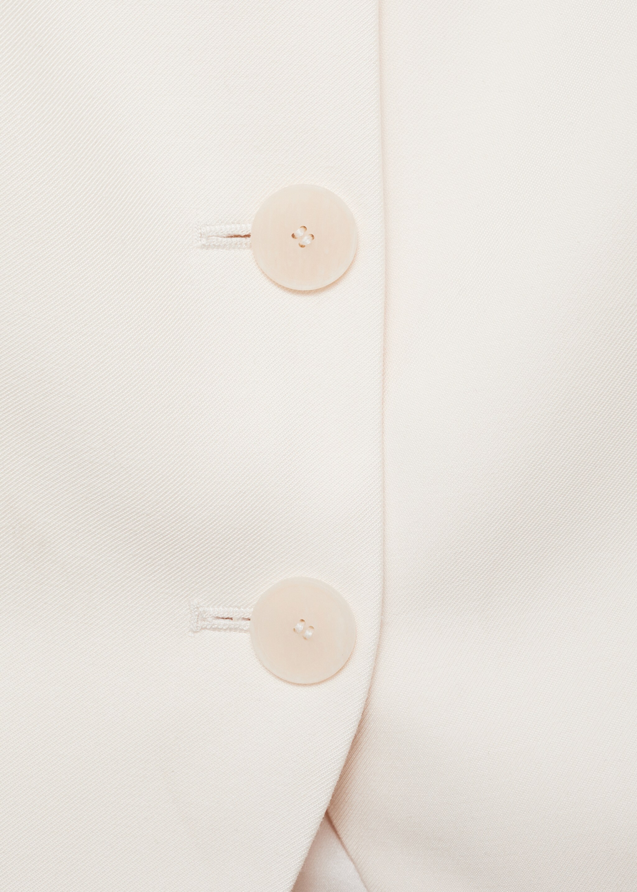 Rückenfreie Anzugweste - Detail des Artikels 8, Ecru. Ref: 87035736-00.