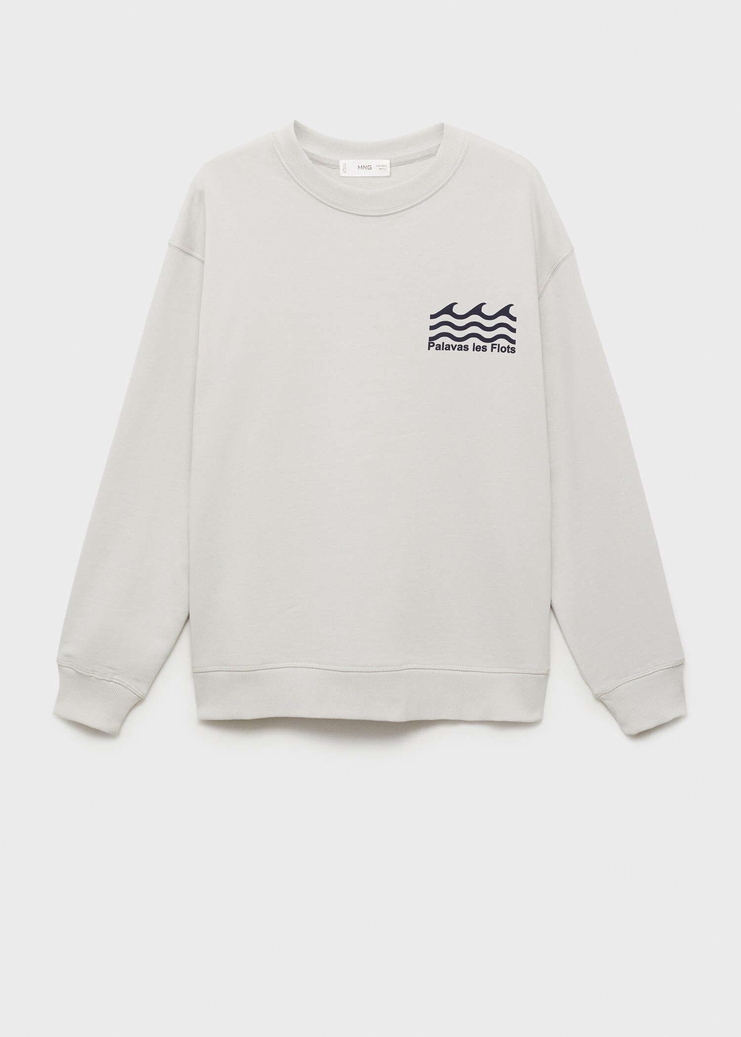 Bavlněná mikina s potiskem - Zboží bez modelu