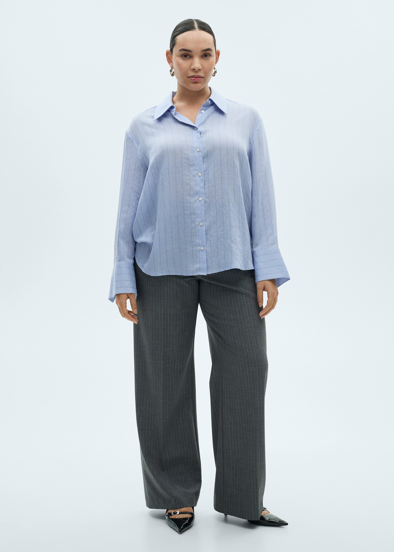 Stripe-print shirt - Details of the article 3