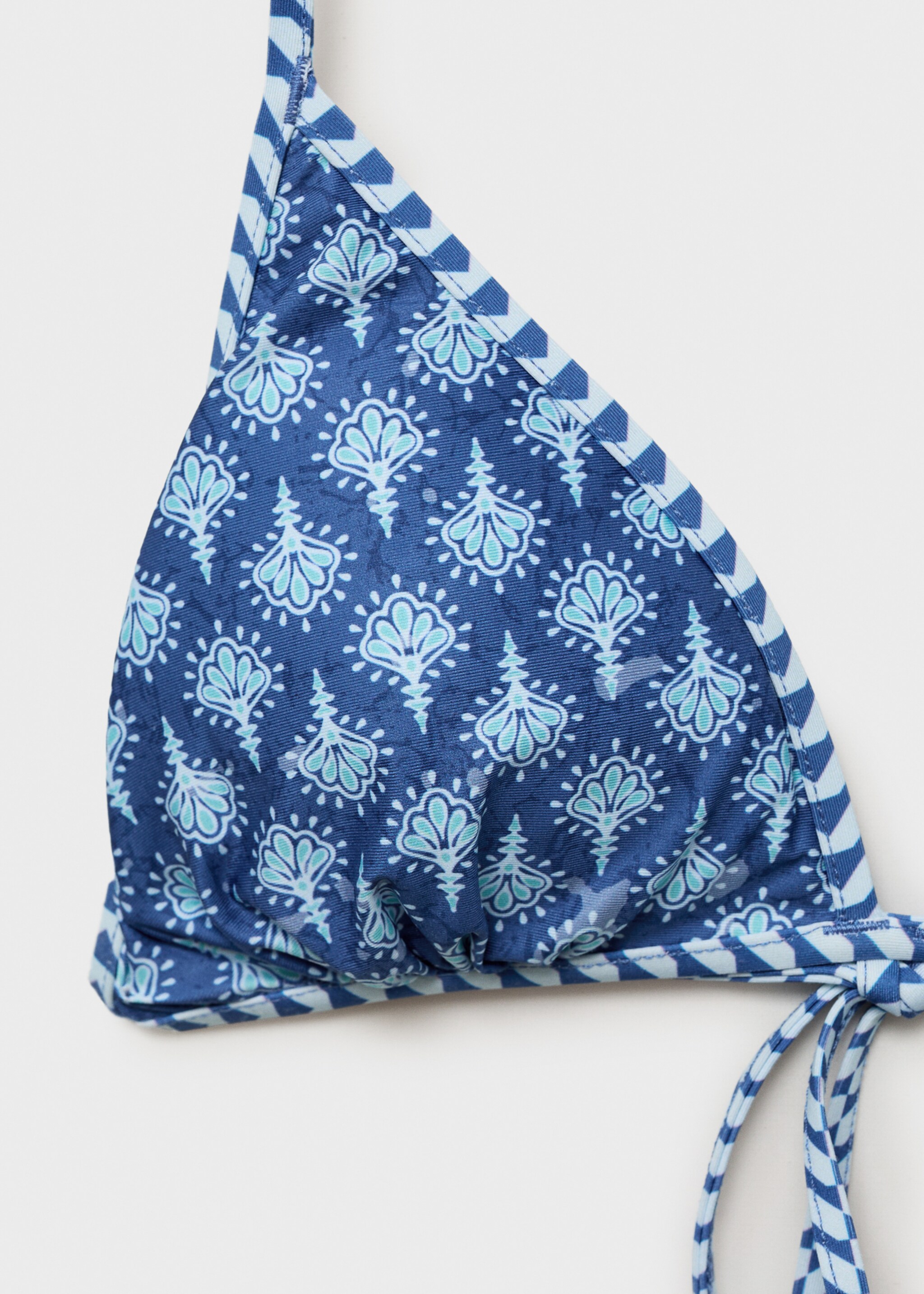 Bikini estampado floral - Detalle del artículo 8, Azul. Ref: 87035746-00.