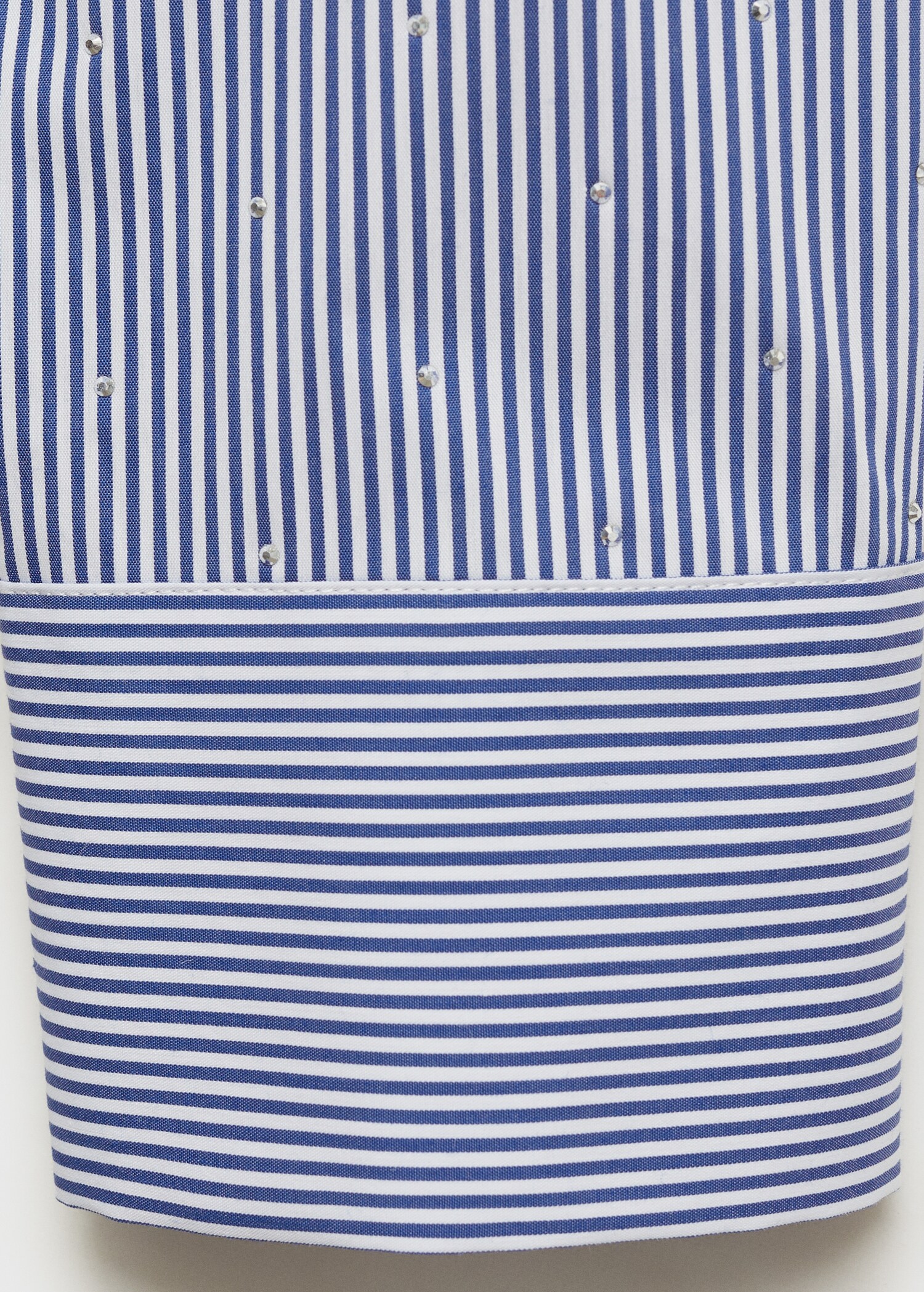 Striped shirt with rhinestone detail - Details of the article 0