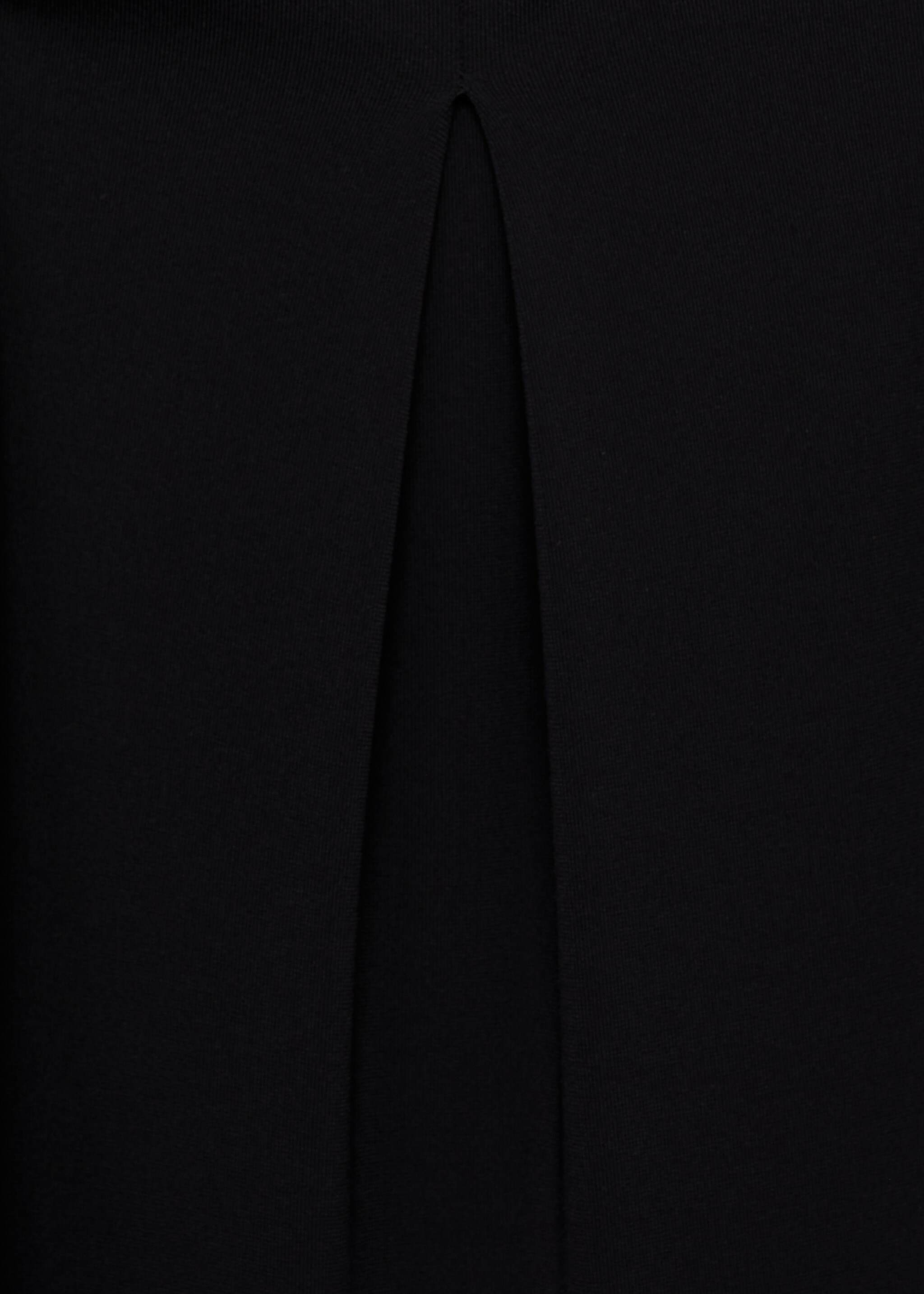 Godet palazzo trousers - Details of the article 8, Black. Ref: 87035767-00.
