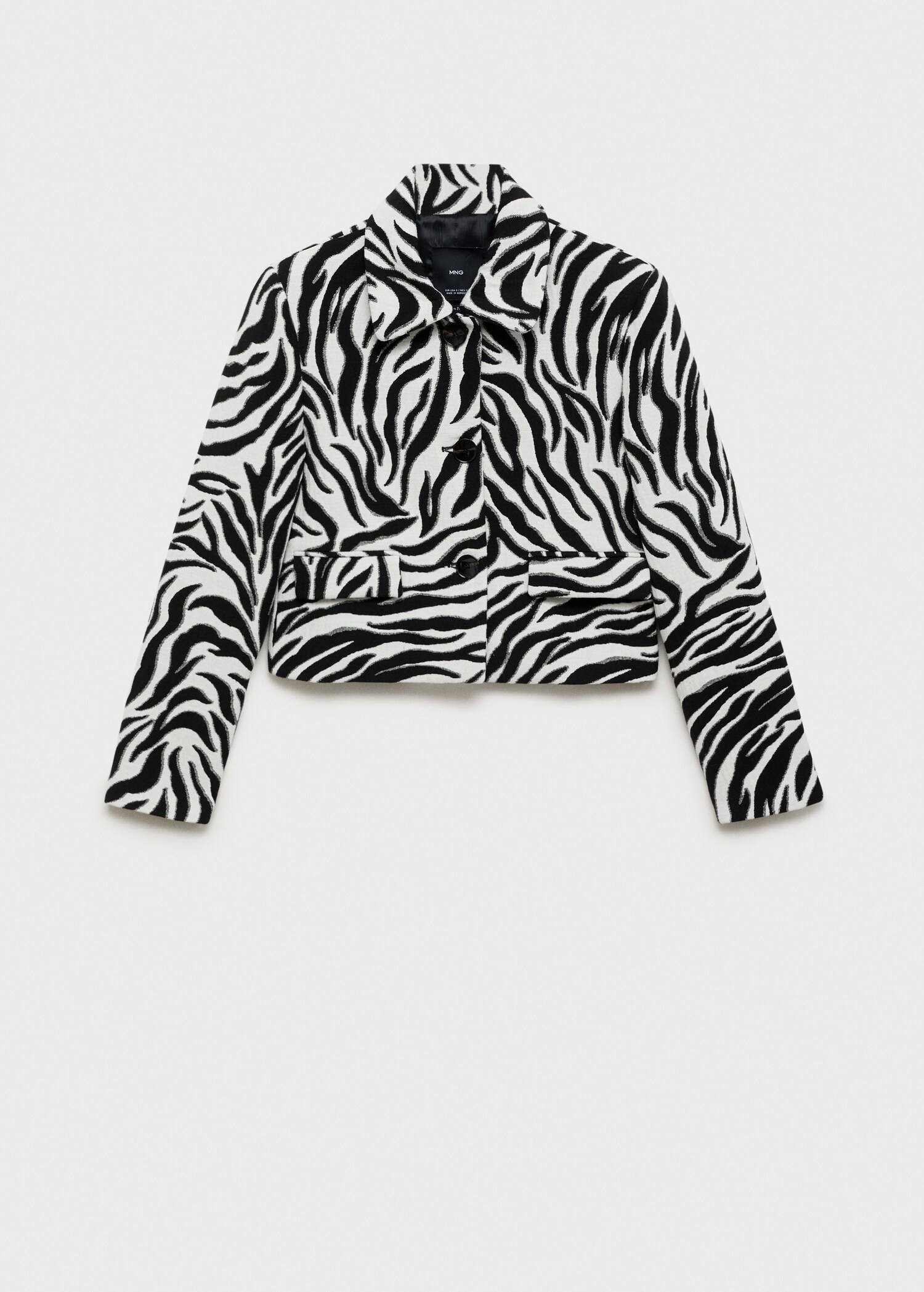 Zebra-print jacket with buttons - Article without model