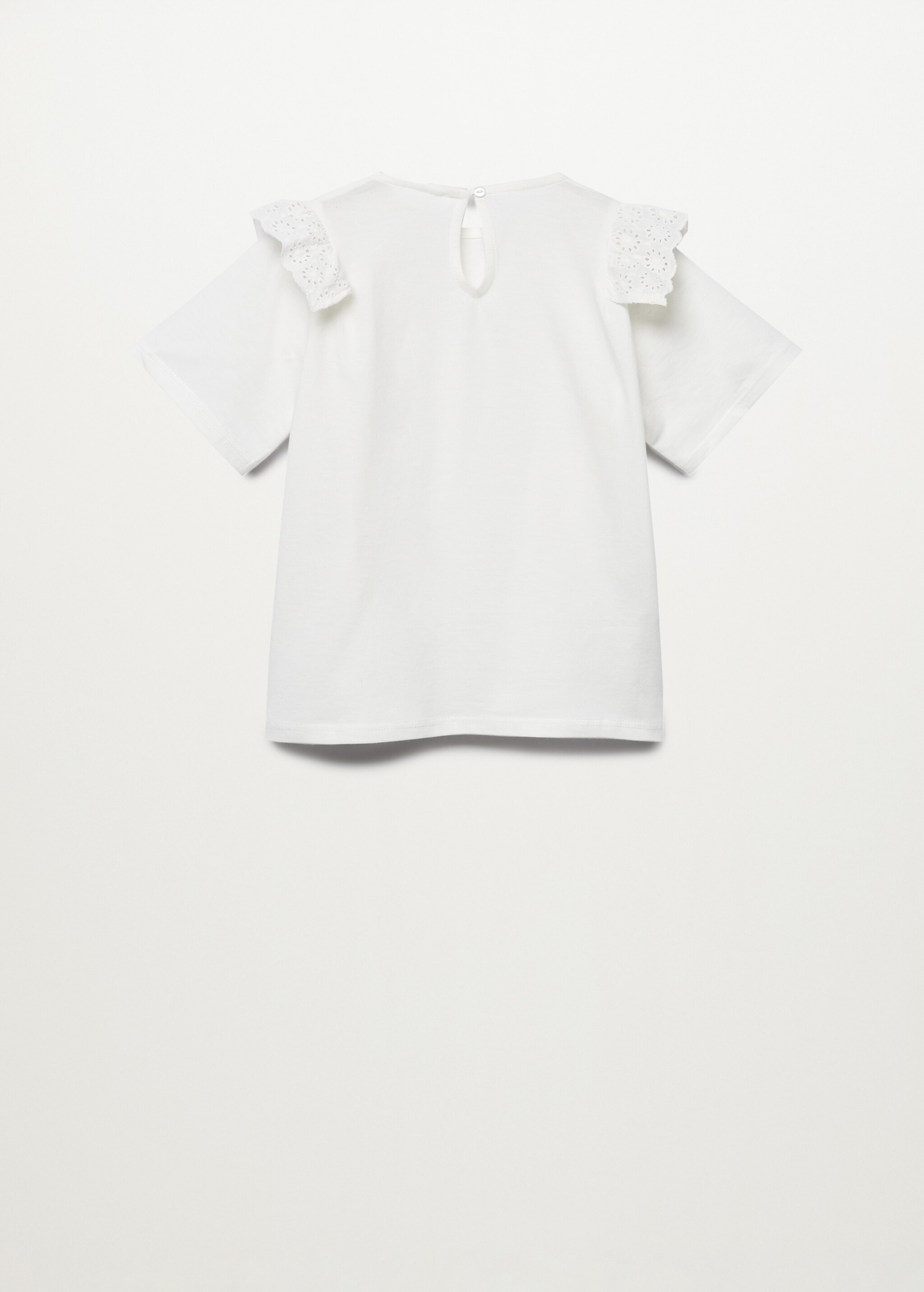 Camiseta volantes bordados - Reverso del artículo