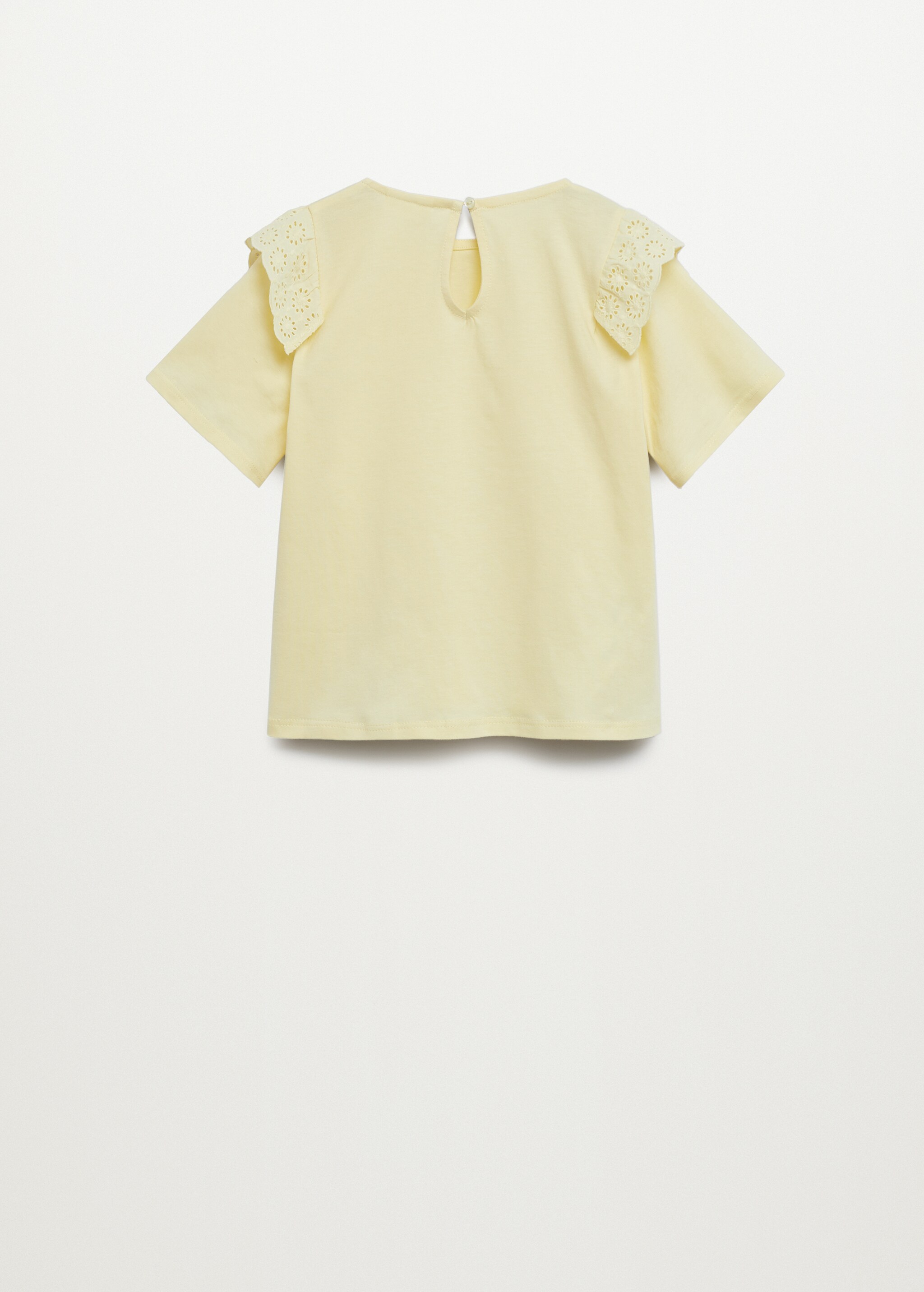 Camiseta volantes bordados - Reverso del artículo