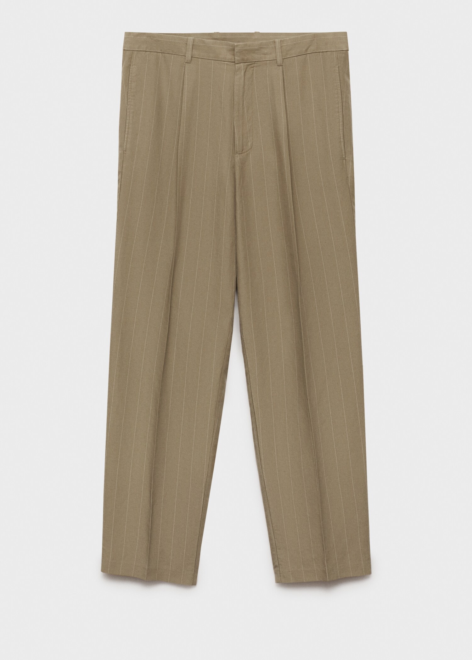 Pinstripe linen trousers - Article without model