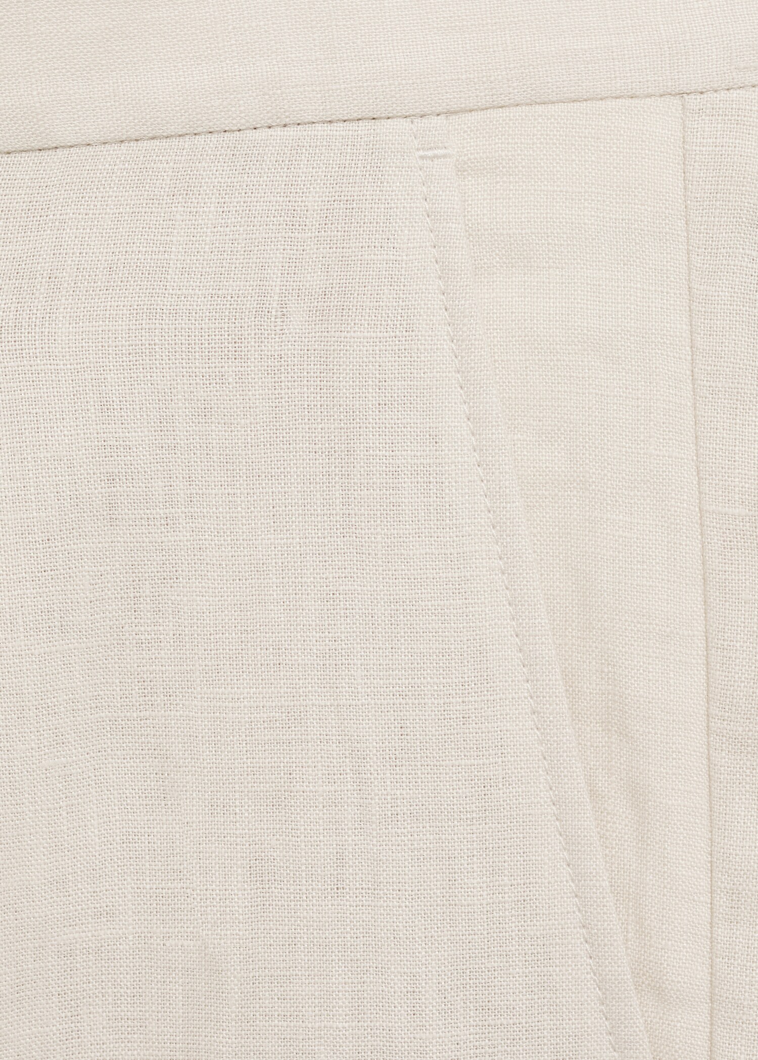 100% linen pleated trousers - Details of the article 0