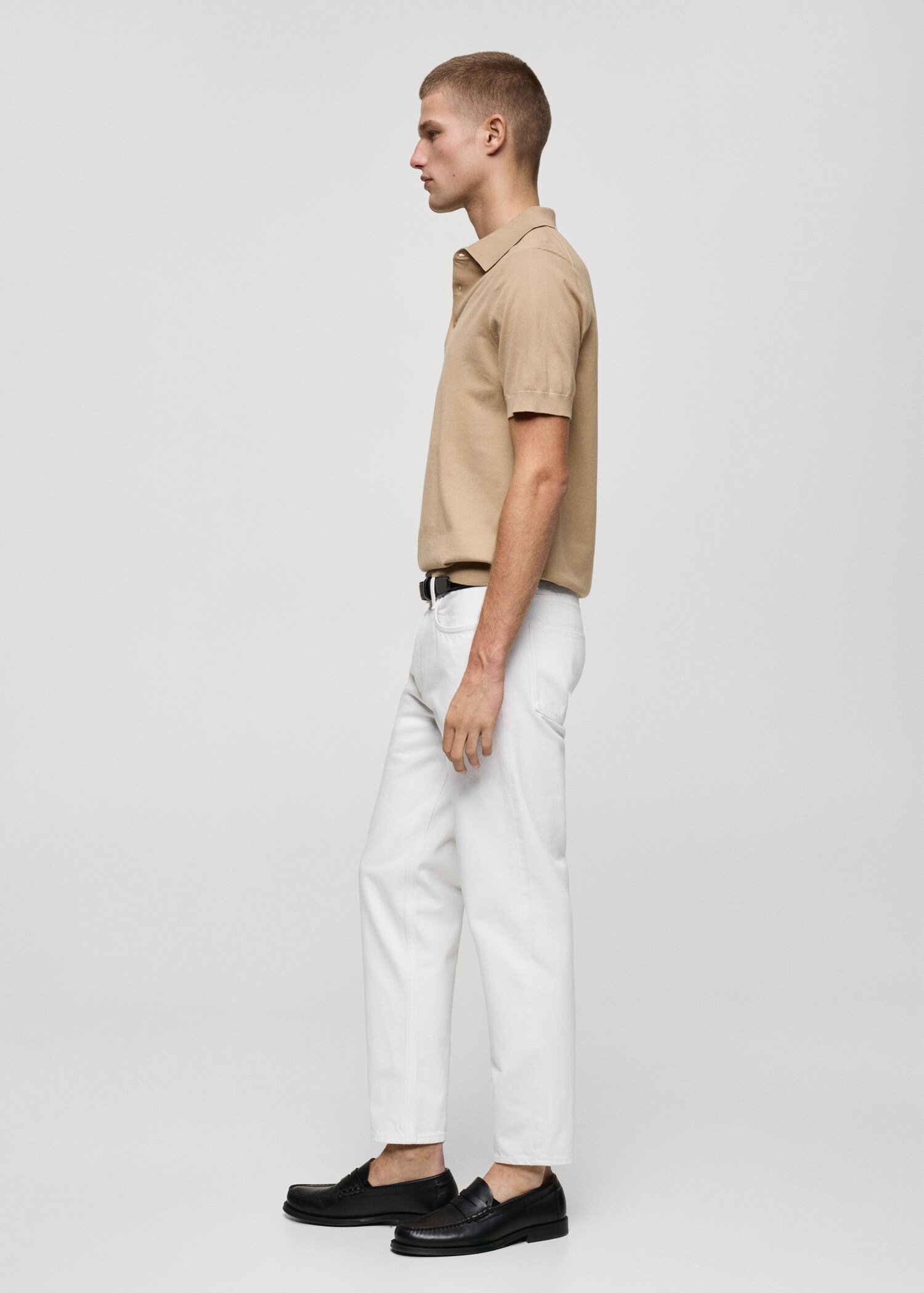 Cropped carrot-fit jeans - Details of the article 2