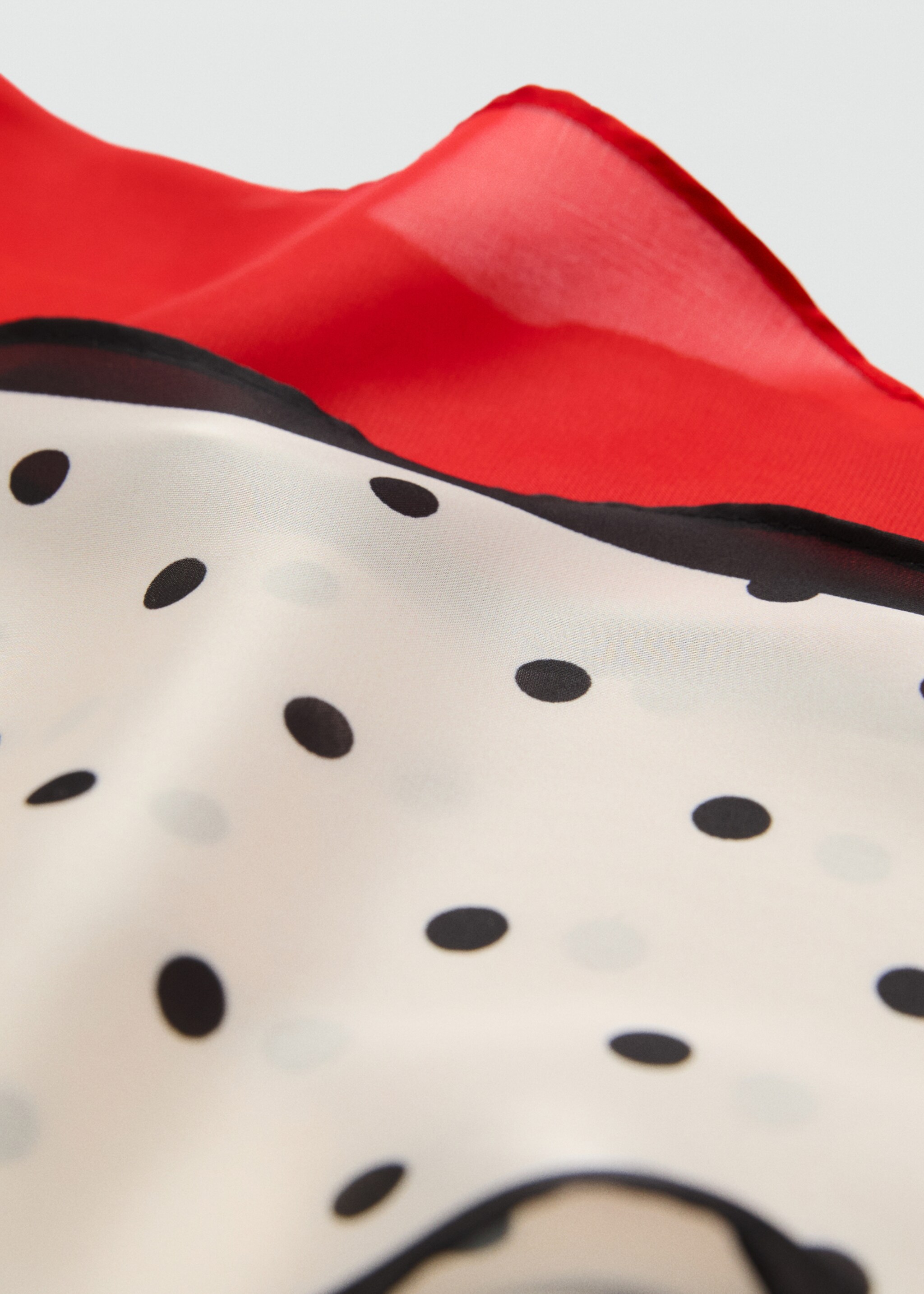 Set of 2 combined scarves - Medium plane, Ecru. Ref: 87035929-00.