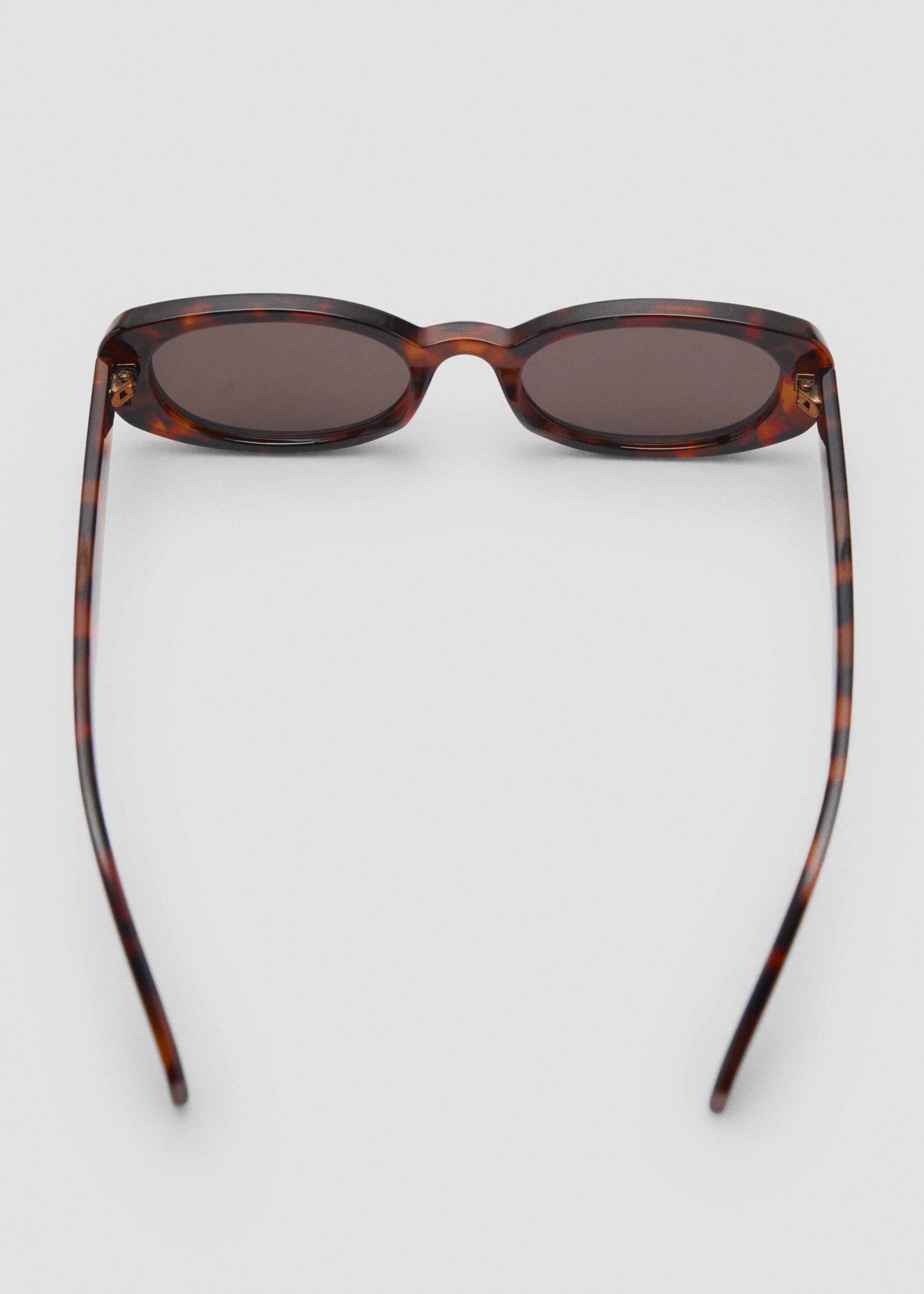 Oval-frame sunglasses - Details of the article 1, Chocolate. Ref: 87035930-00.