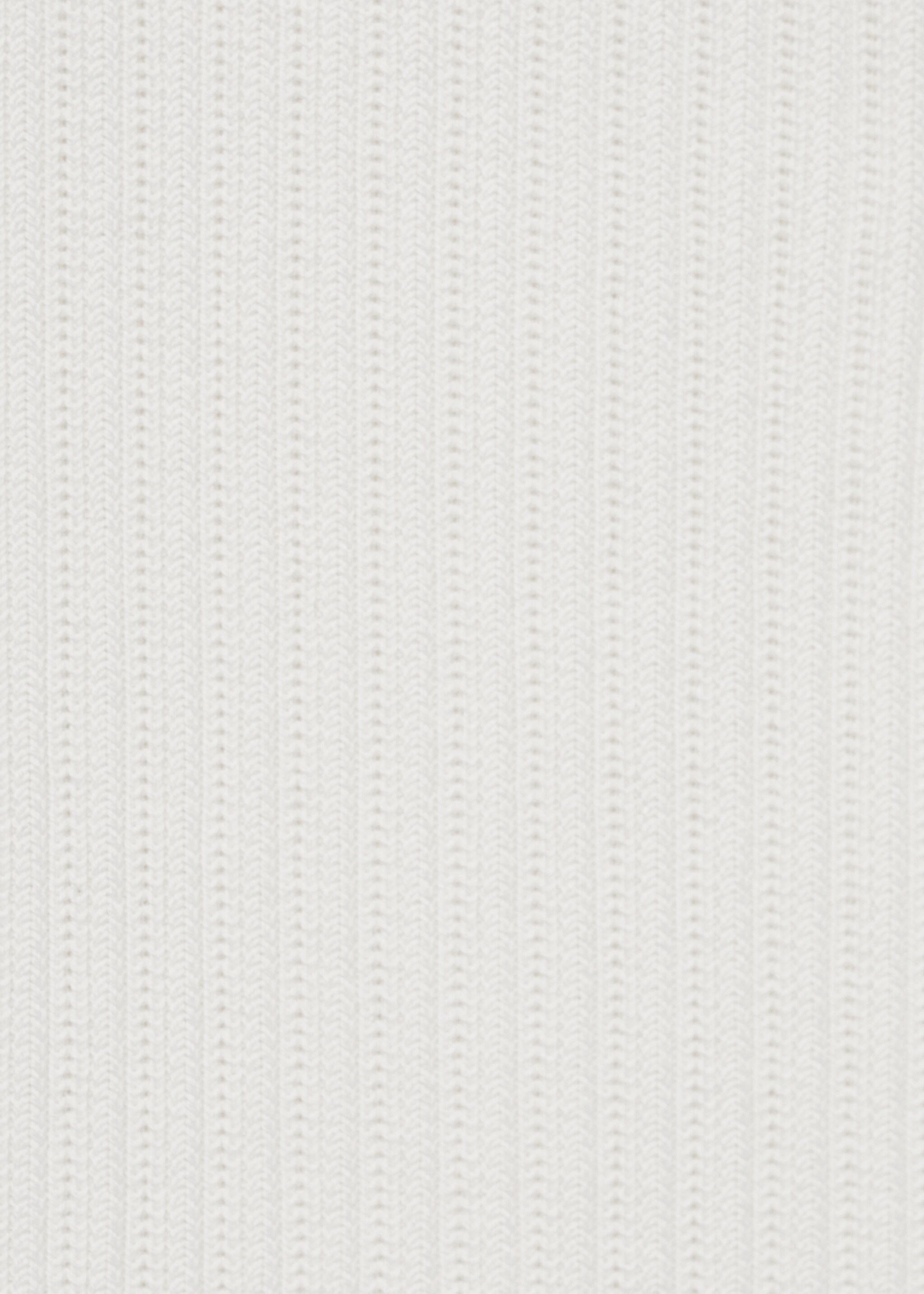 Geripptes Feinstrick-Poloshirt aus Baumwolle - Detail des Artikels 8, Weiß. Ref: 87035937-00.