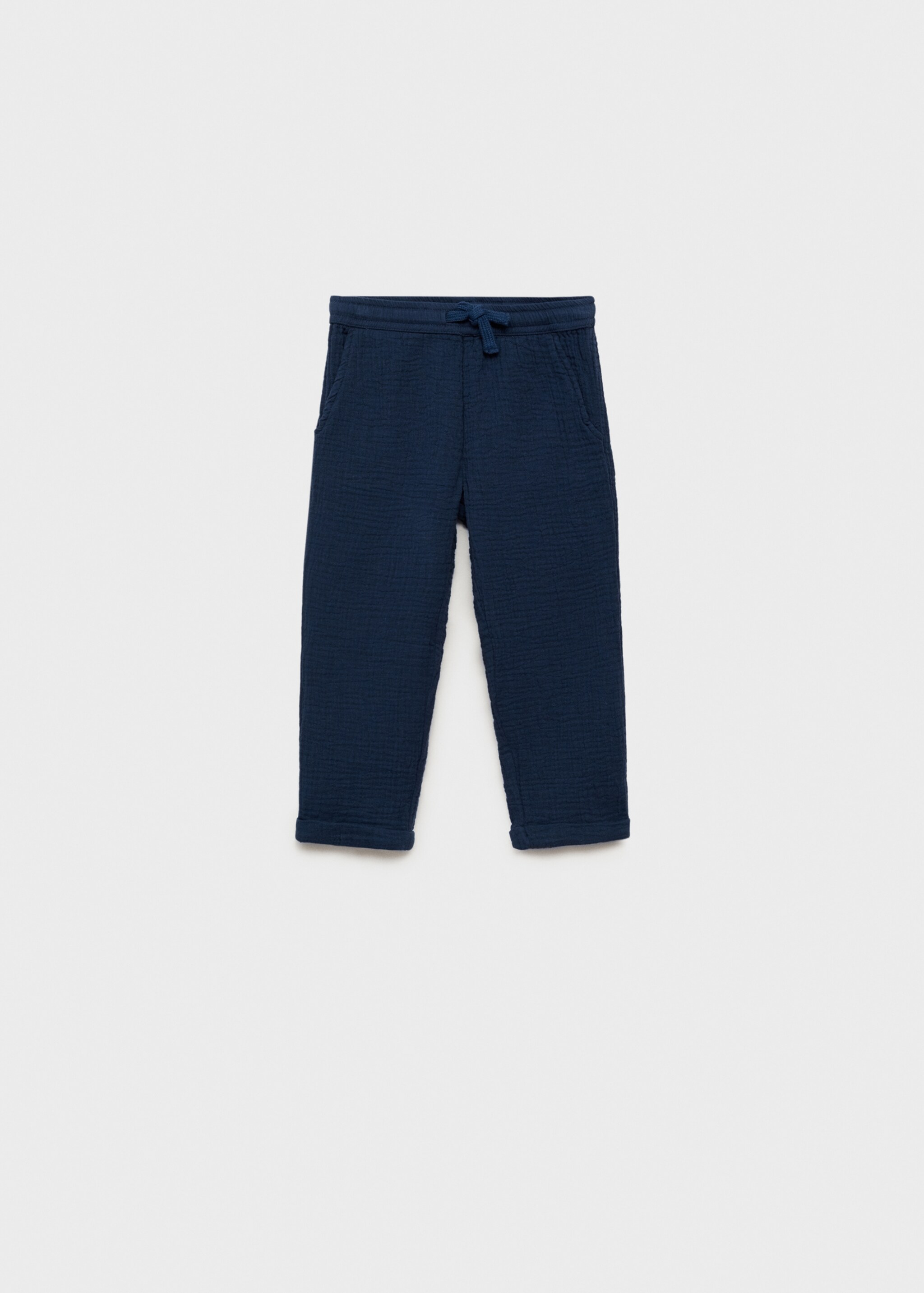 Pantalón recto algodón - Artículo sin modelo, Azul marino oscuro. Ref: 87035942-00.