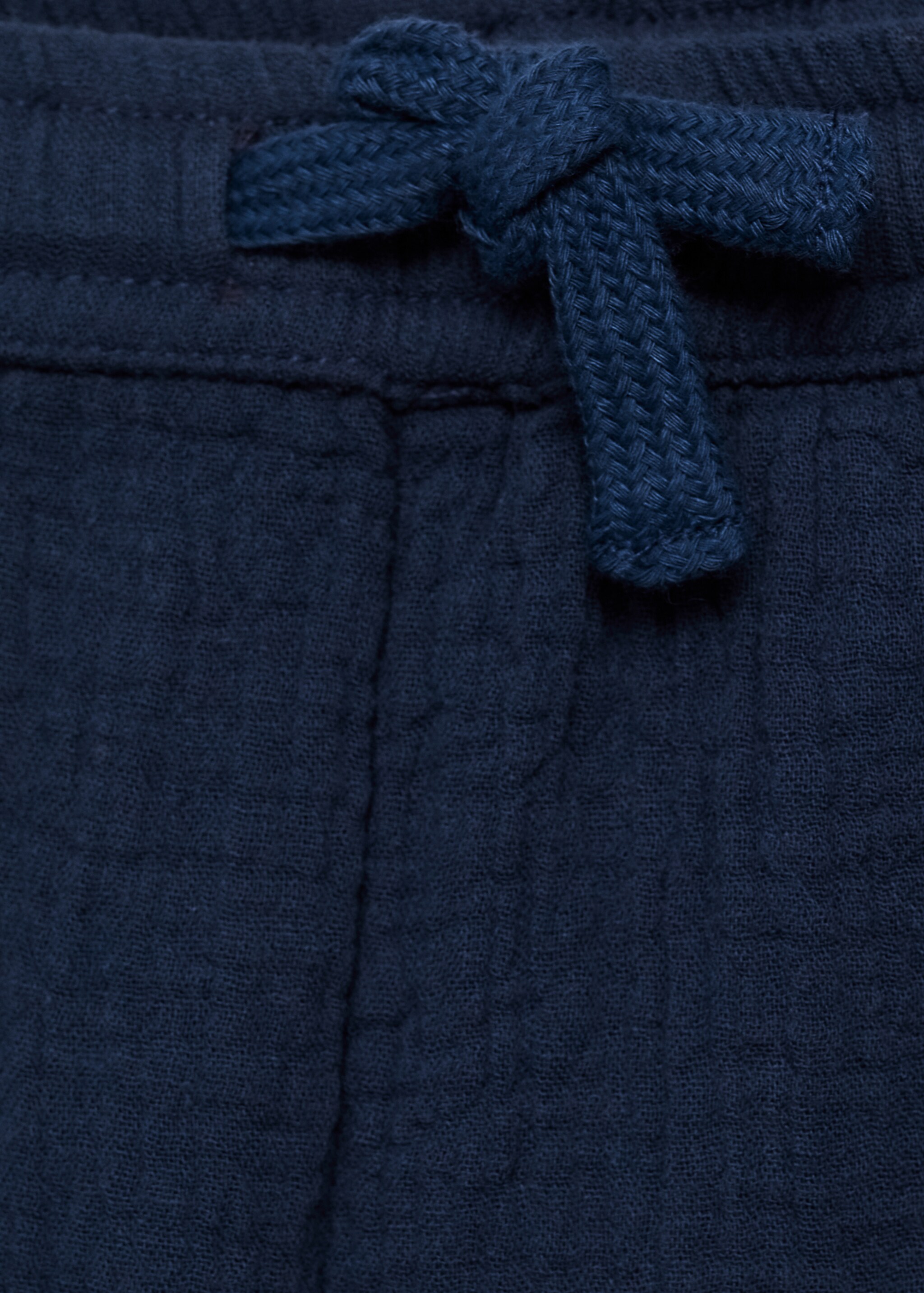 Pantalón recto algodón - Detalle del artículo 8, Azul marino oscuro. Ref: 87035942-00.