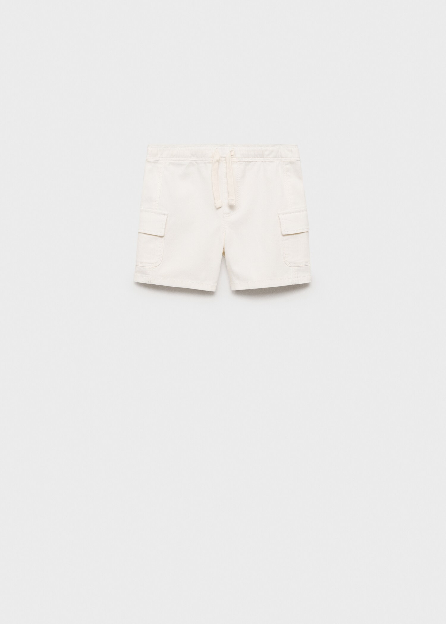 Drawstring cargo Bermuda shorts - Article without model