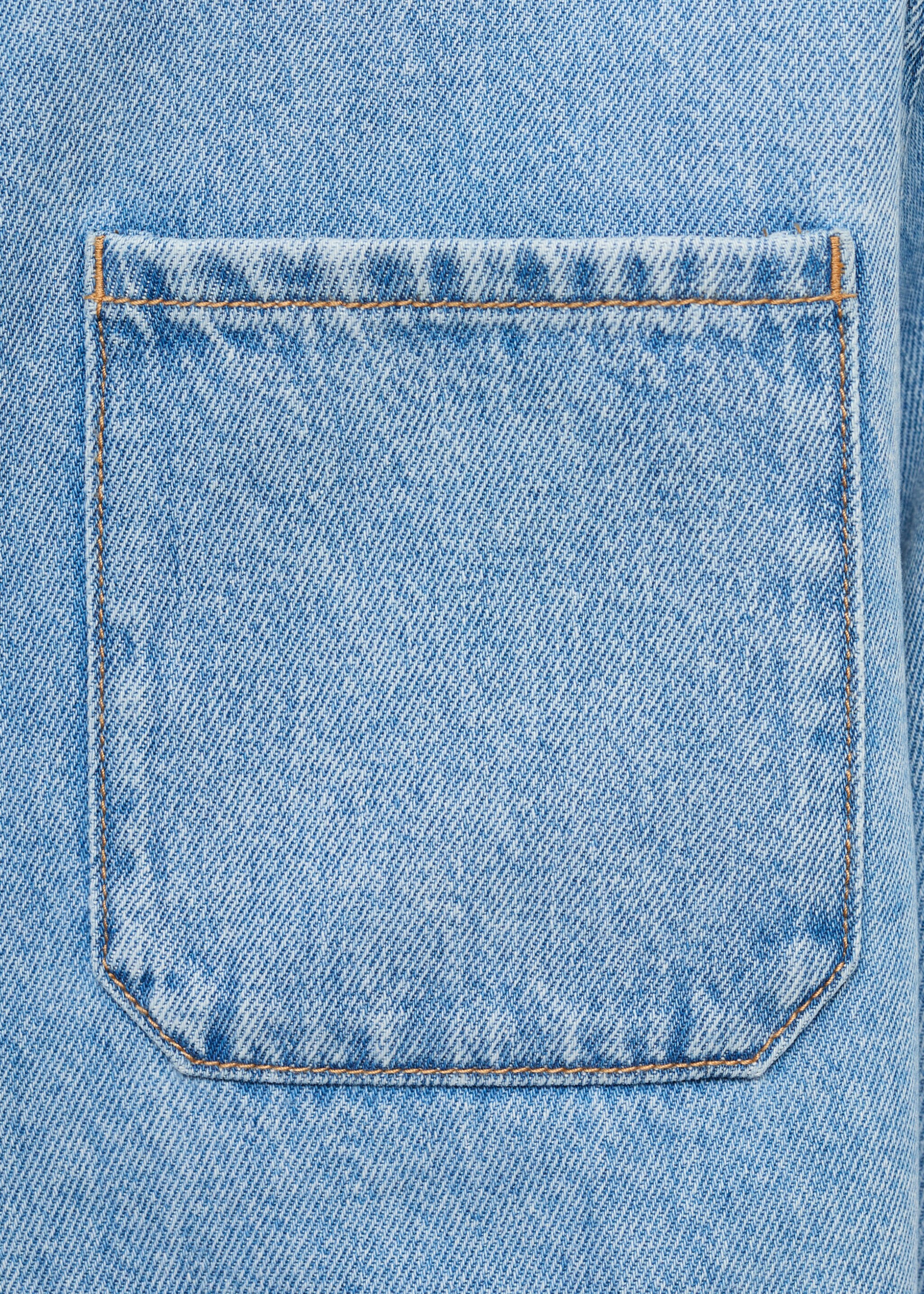 Crop spijkerjack - Detail van het artikel 0, Middenblauw. Ref: 87035949-00.