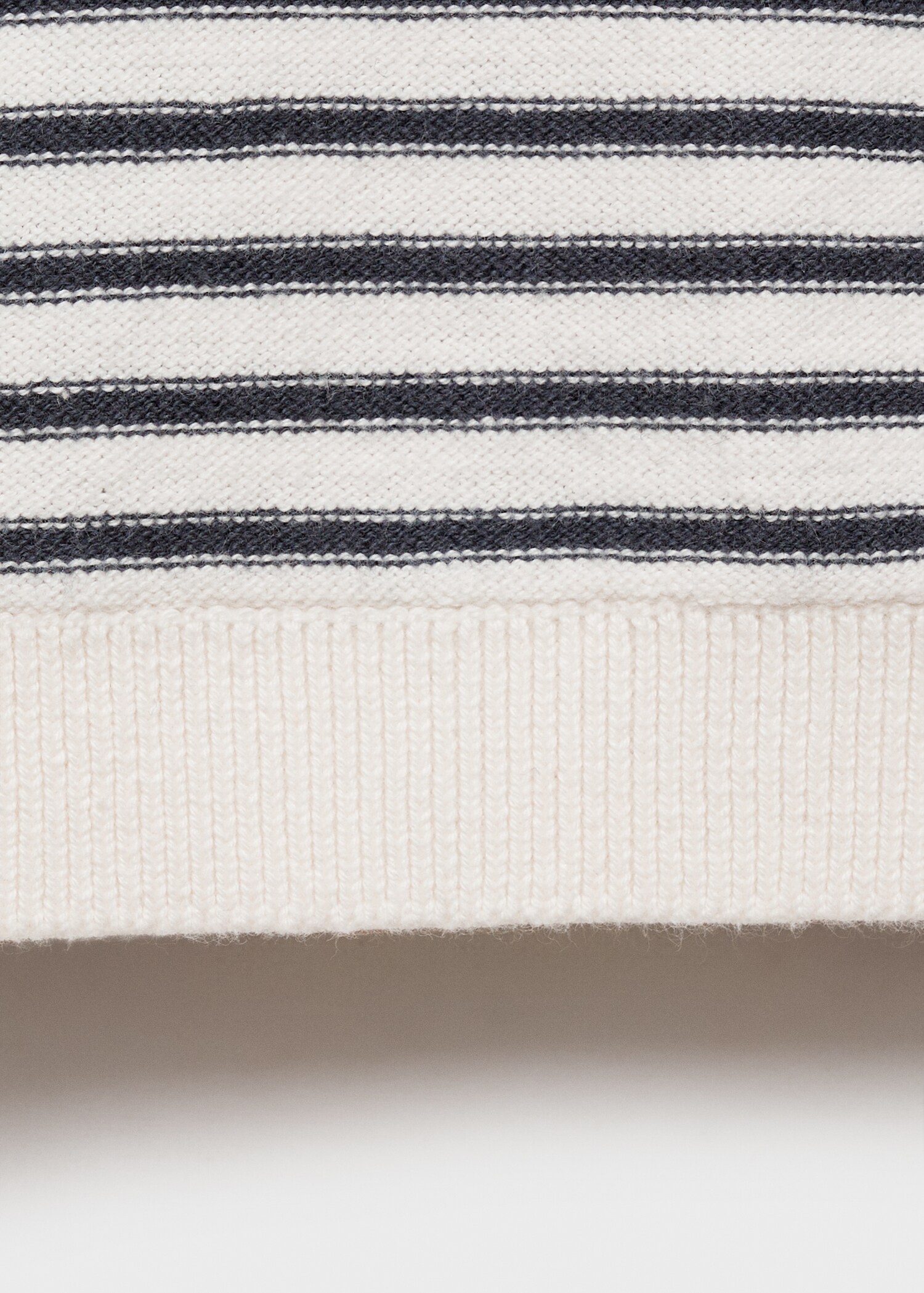 Striped hooded knit sweater - Details of the article 8