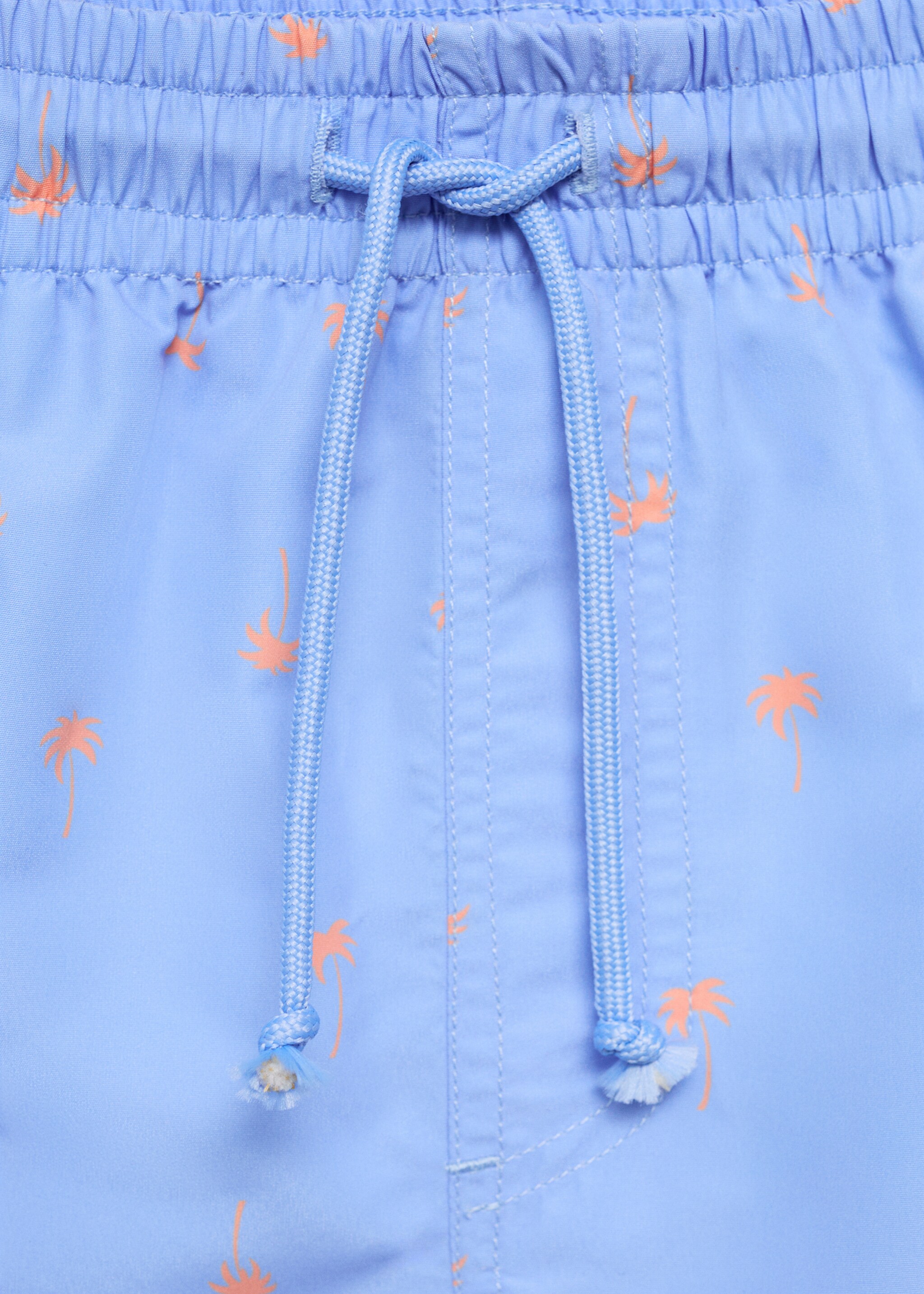 Palm trees print swimsuit trunks - Details of the article 8, Blue. Ref: 87035953-00.