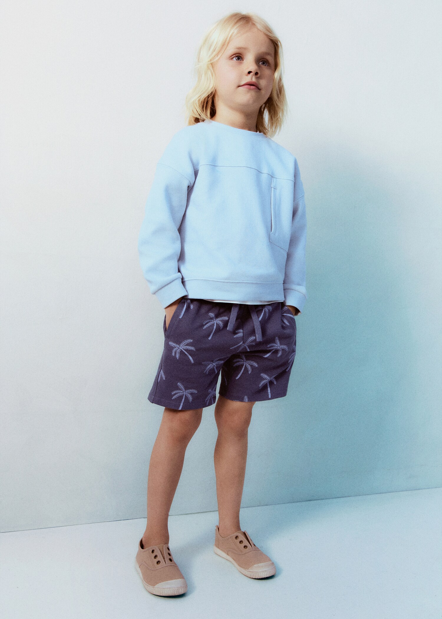 Printed cotton Bermuda shorts - Details of the article 5