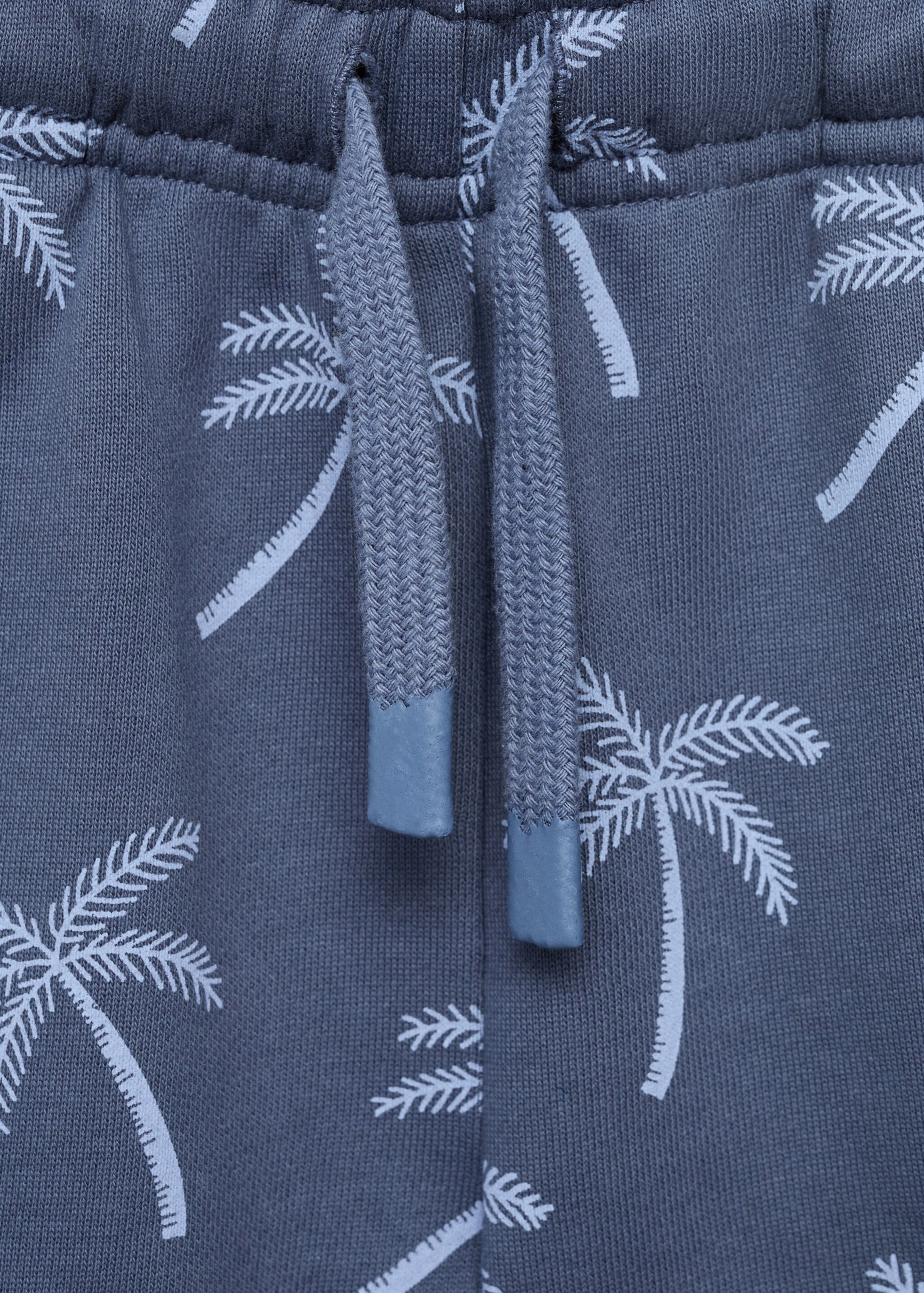 Printed cotton Bermuda shorts - Details of the article 8, Blue. Ref: 87035957-00.