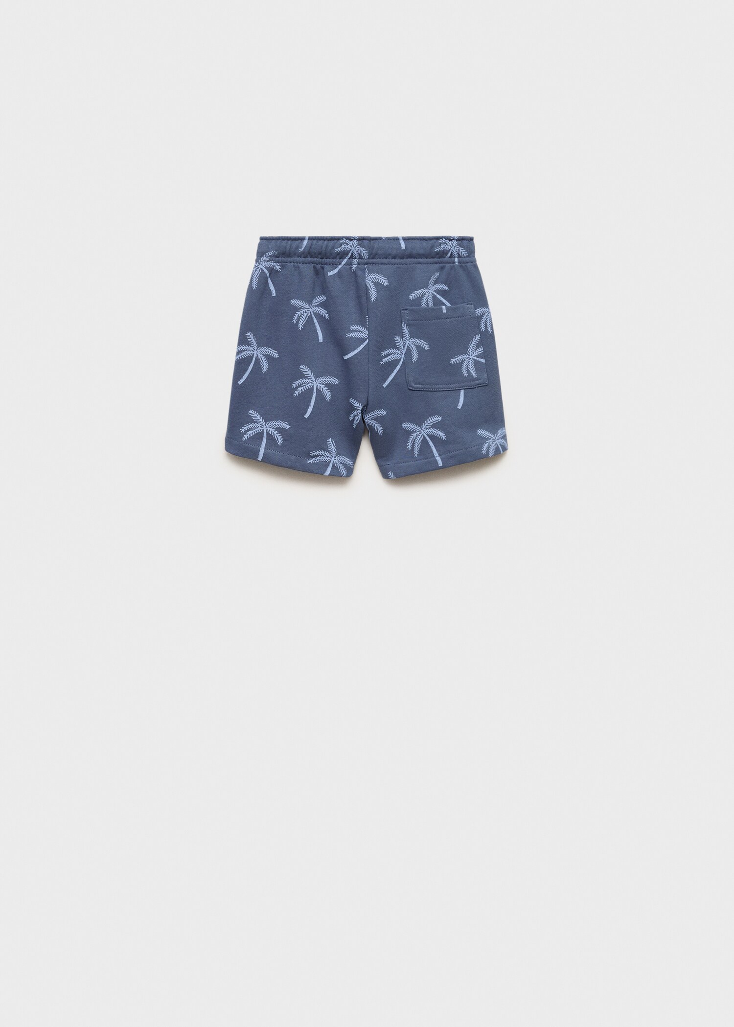 Printed cotton Bermuda shorts - Reverse of the article