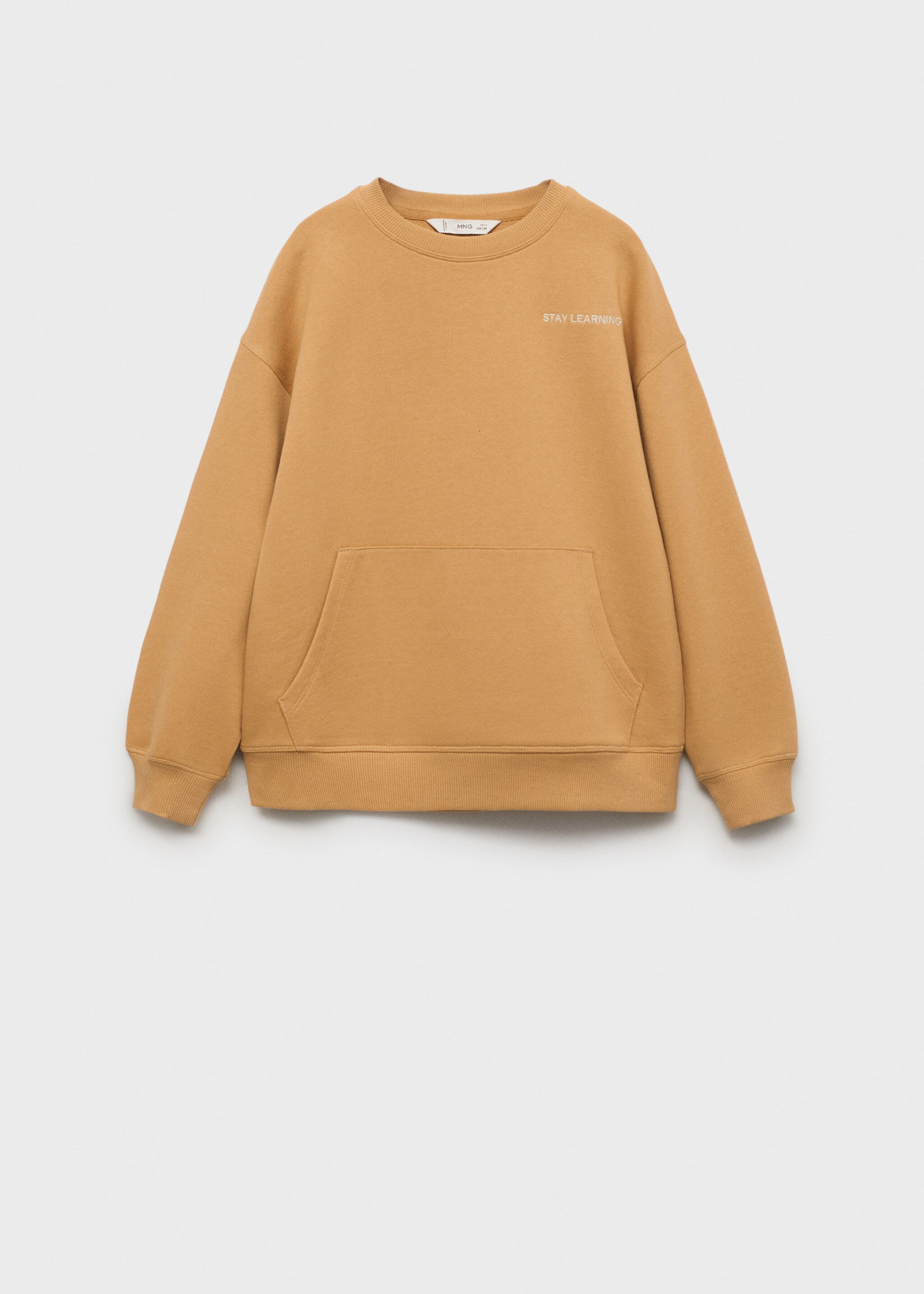 Printed picture sweatshirt - Article without model, Ochre. Ref: 87035958-00.